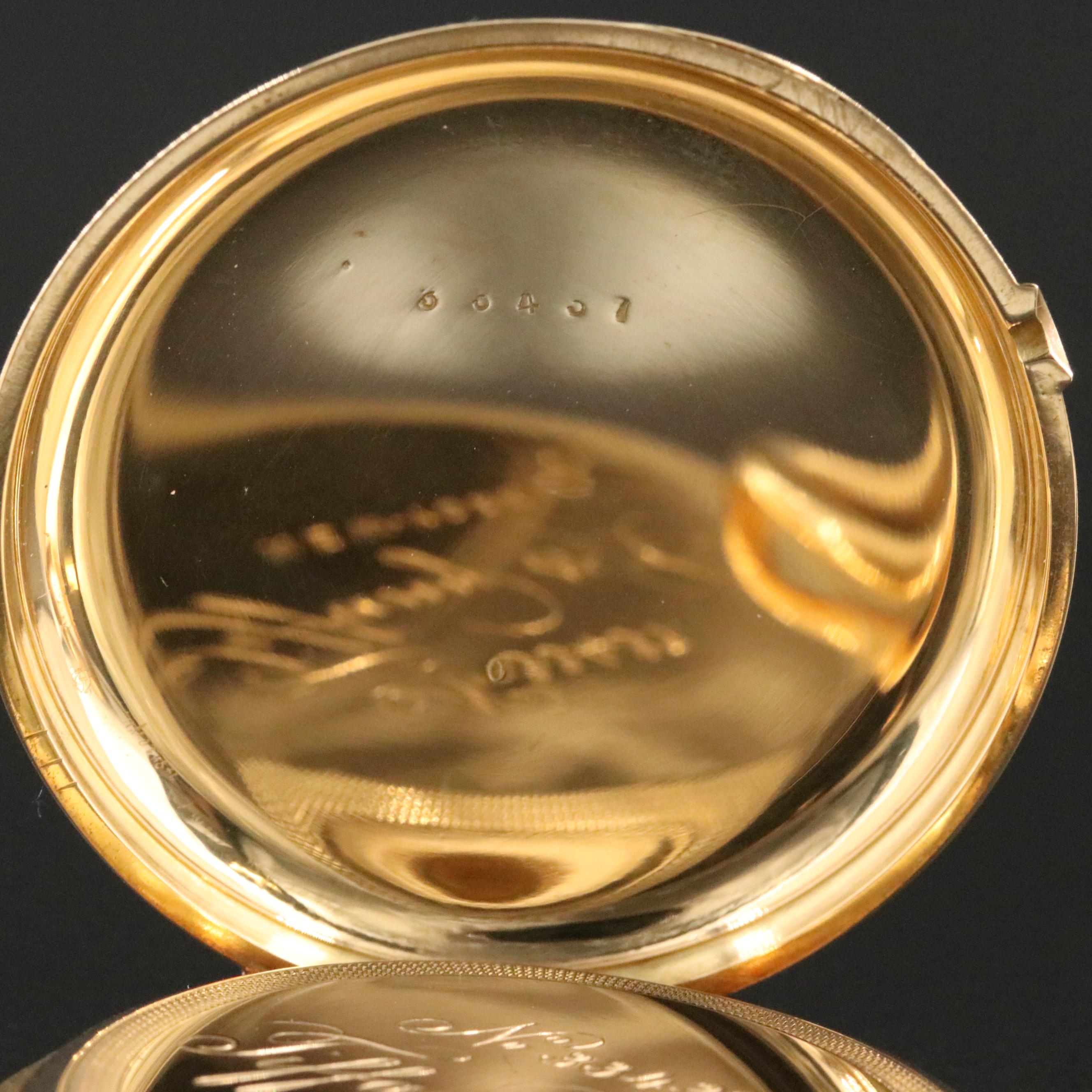 Vintage 18K Tiffany & Co. Hunting Case Pocket Watch