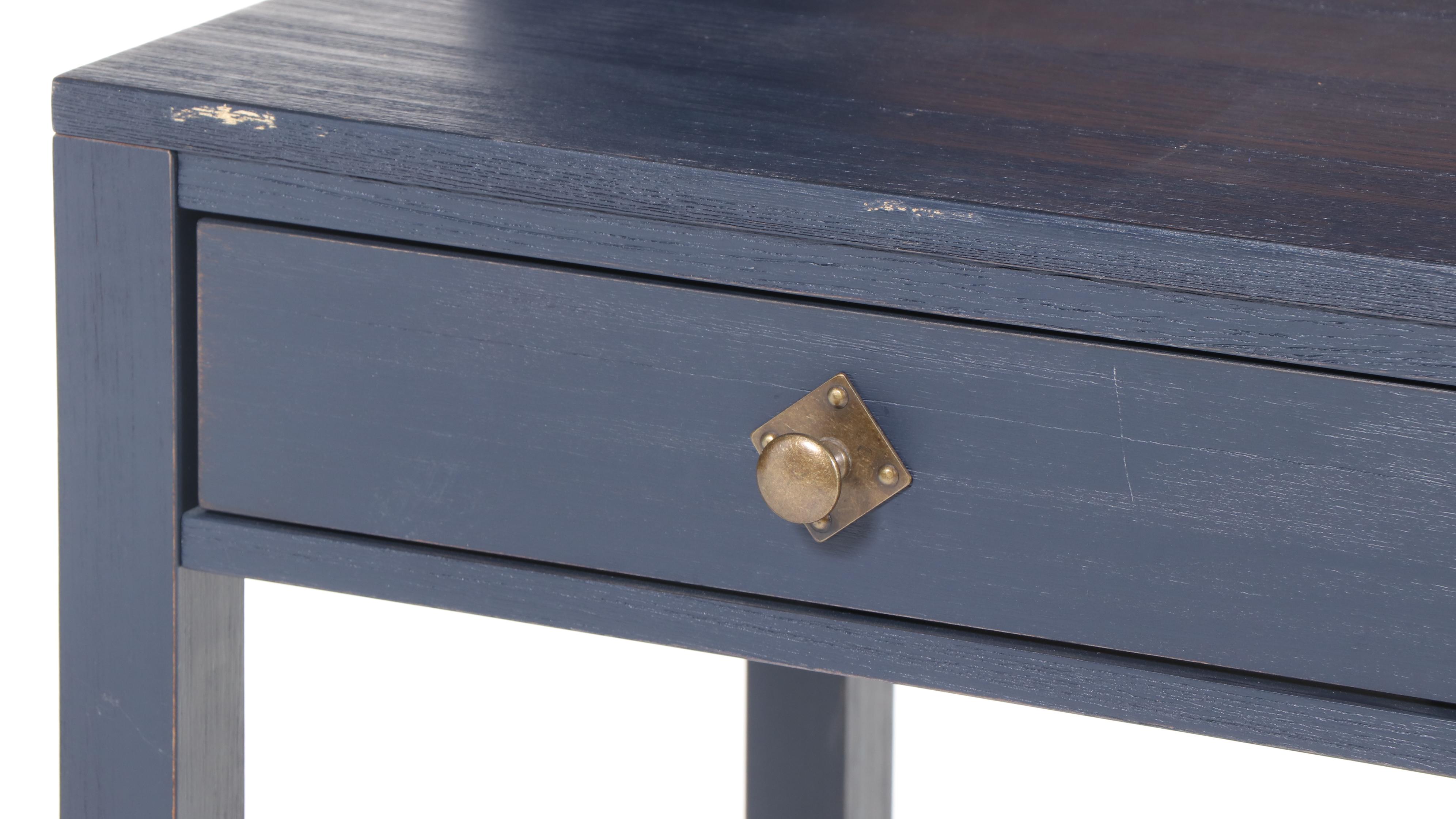 Pottery Barn Kids "Charlie" Writing Desk with Hutch in Weathered Navy Finish