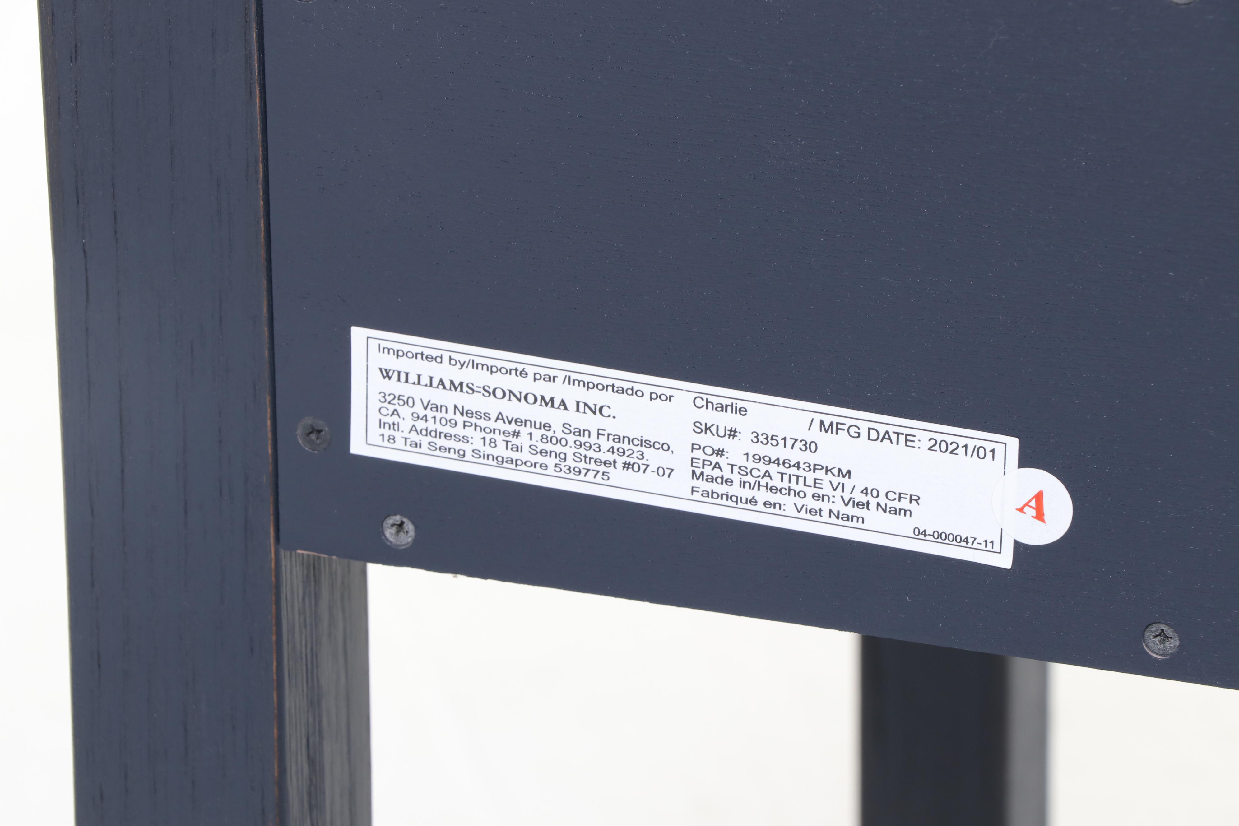 Pottery Barn Kids "Charlie" Writing Desk with Hutch in Weathered Navy Finish