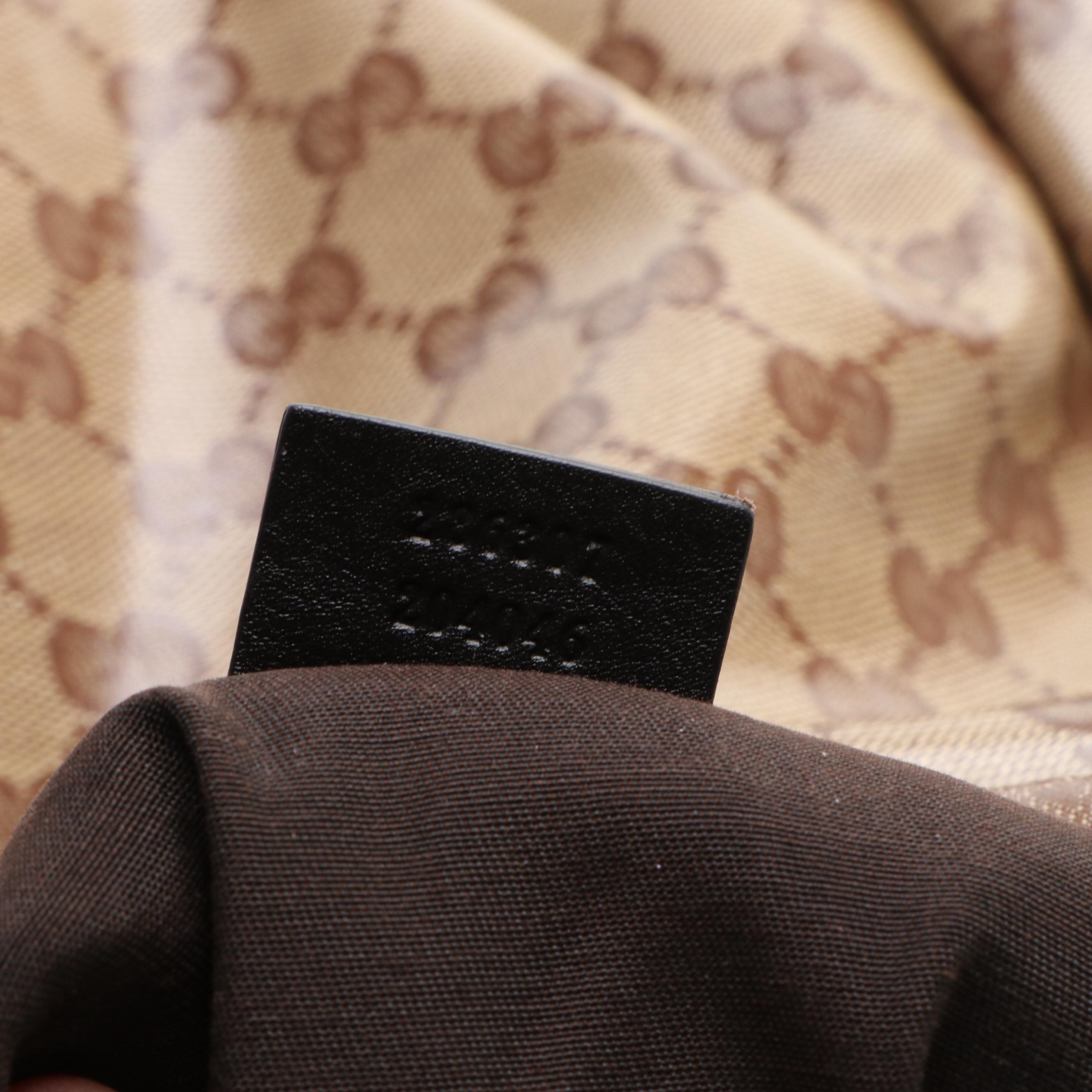 Gucci Hysteria Hobo Bag in Beige Crystal GG Monogram Canvas