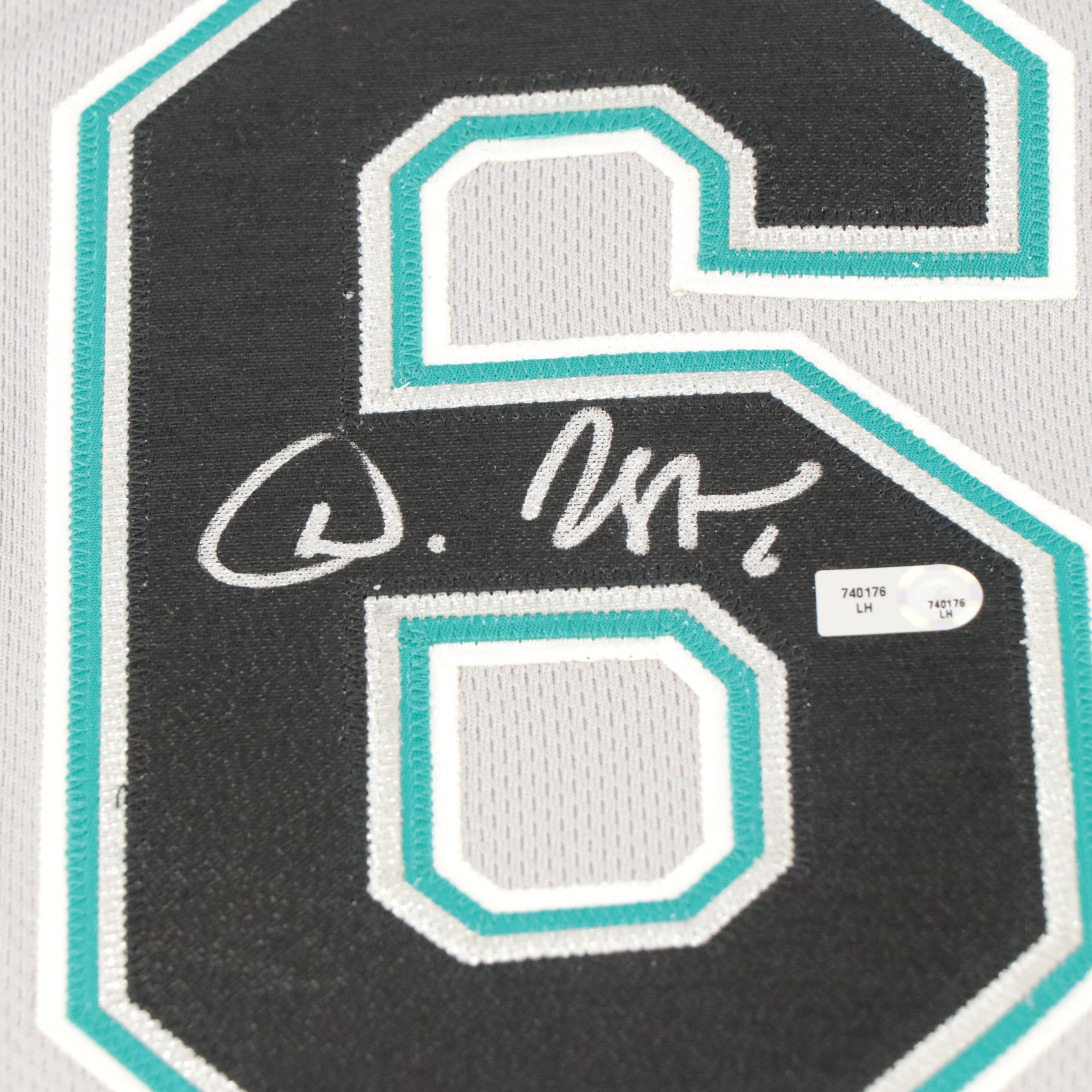 Dan Uggla Signed Florida Marlins Majestic Jersey