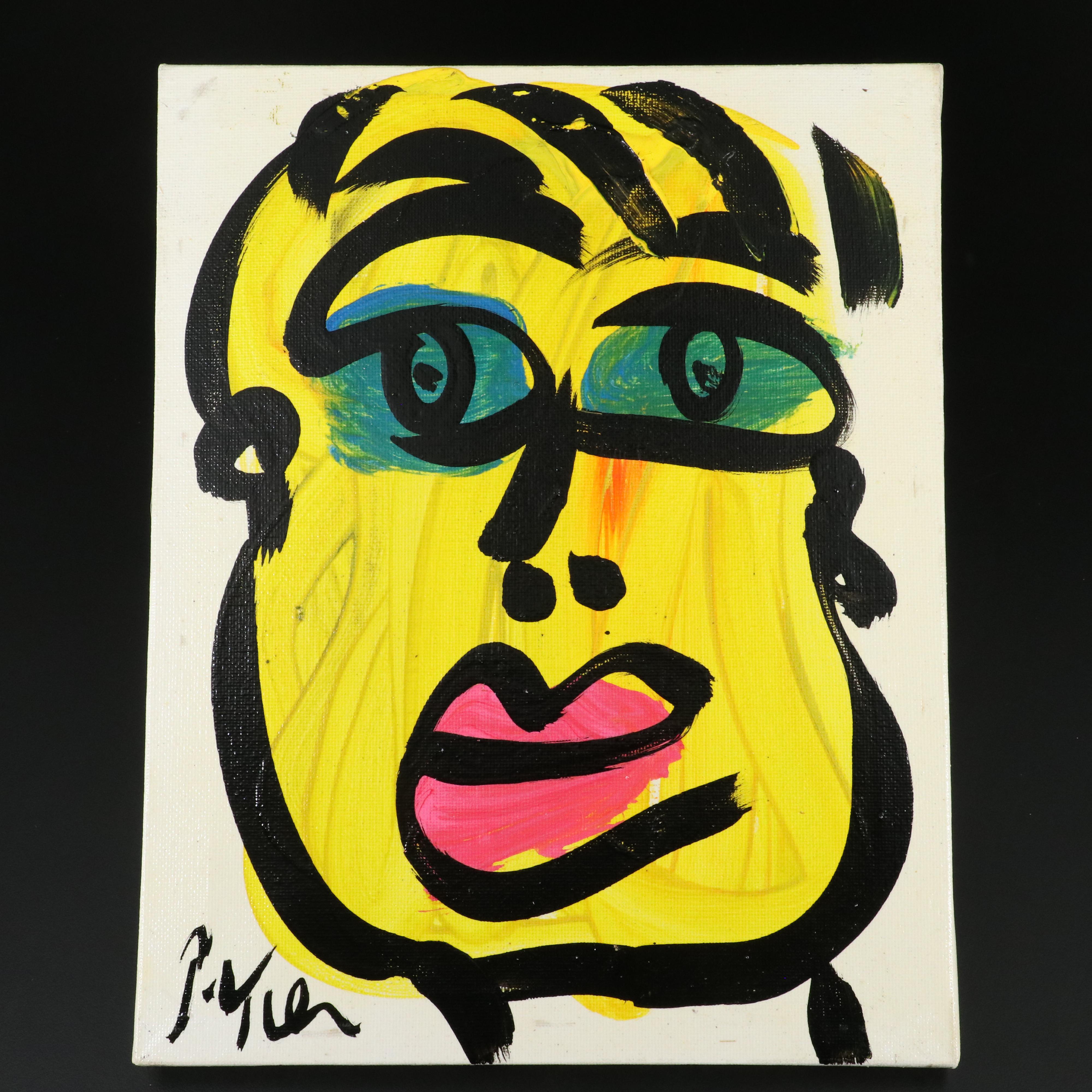 Peter Robert Keil Stylized Acrylic Portrait