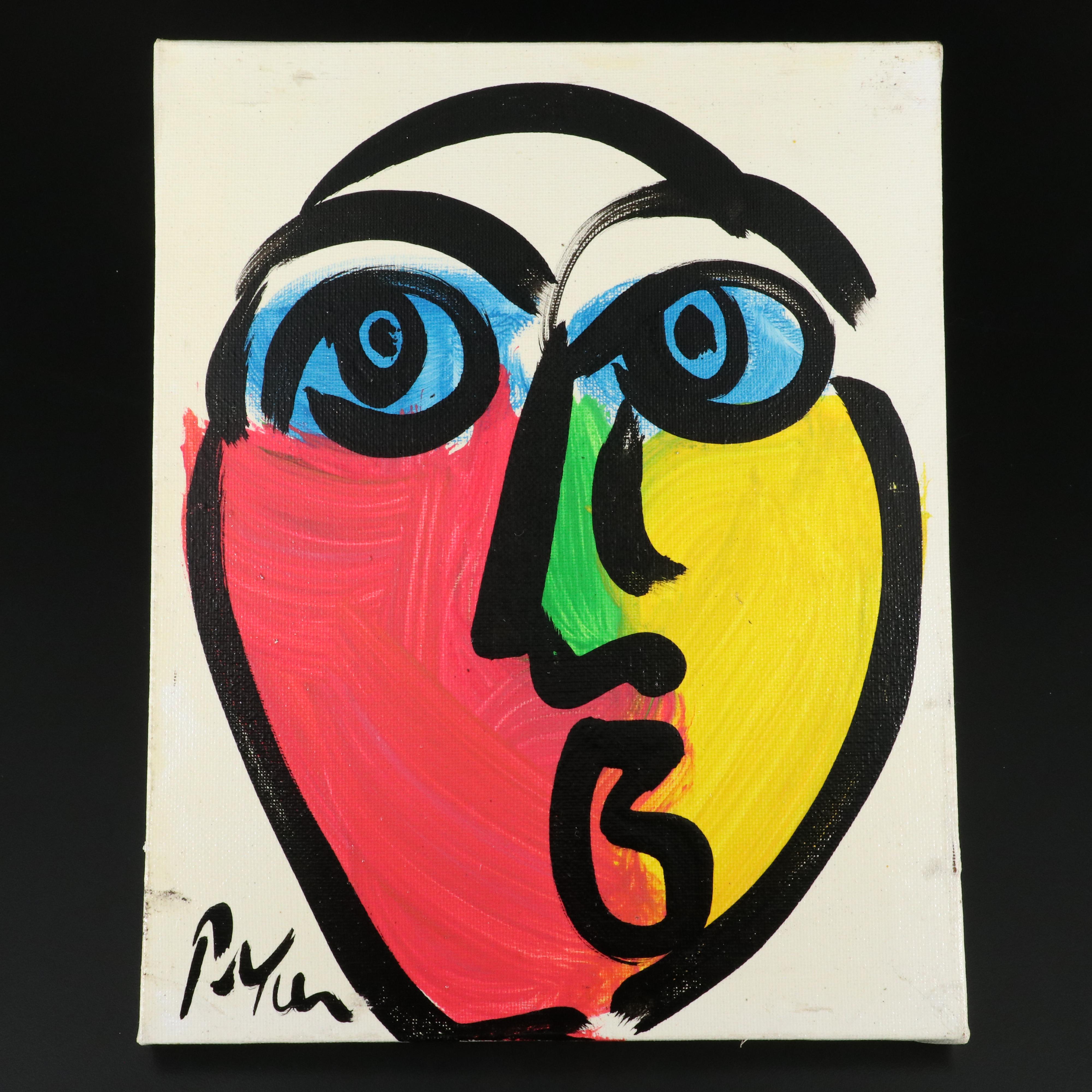 Peter Robert Keil Stylized Acrylic Portrait