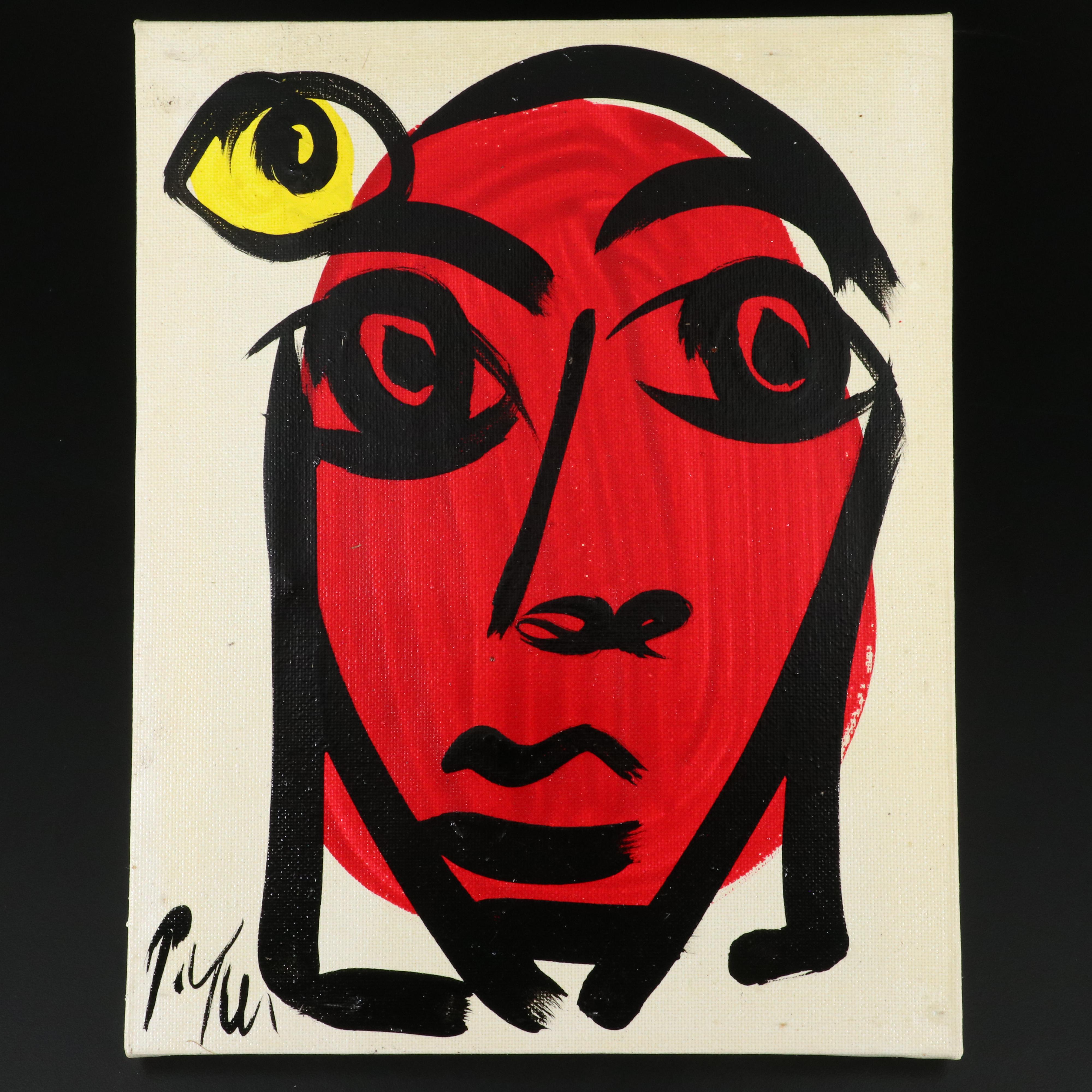 Peter Robert Keil Stylized Acrylic Portrait