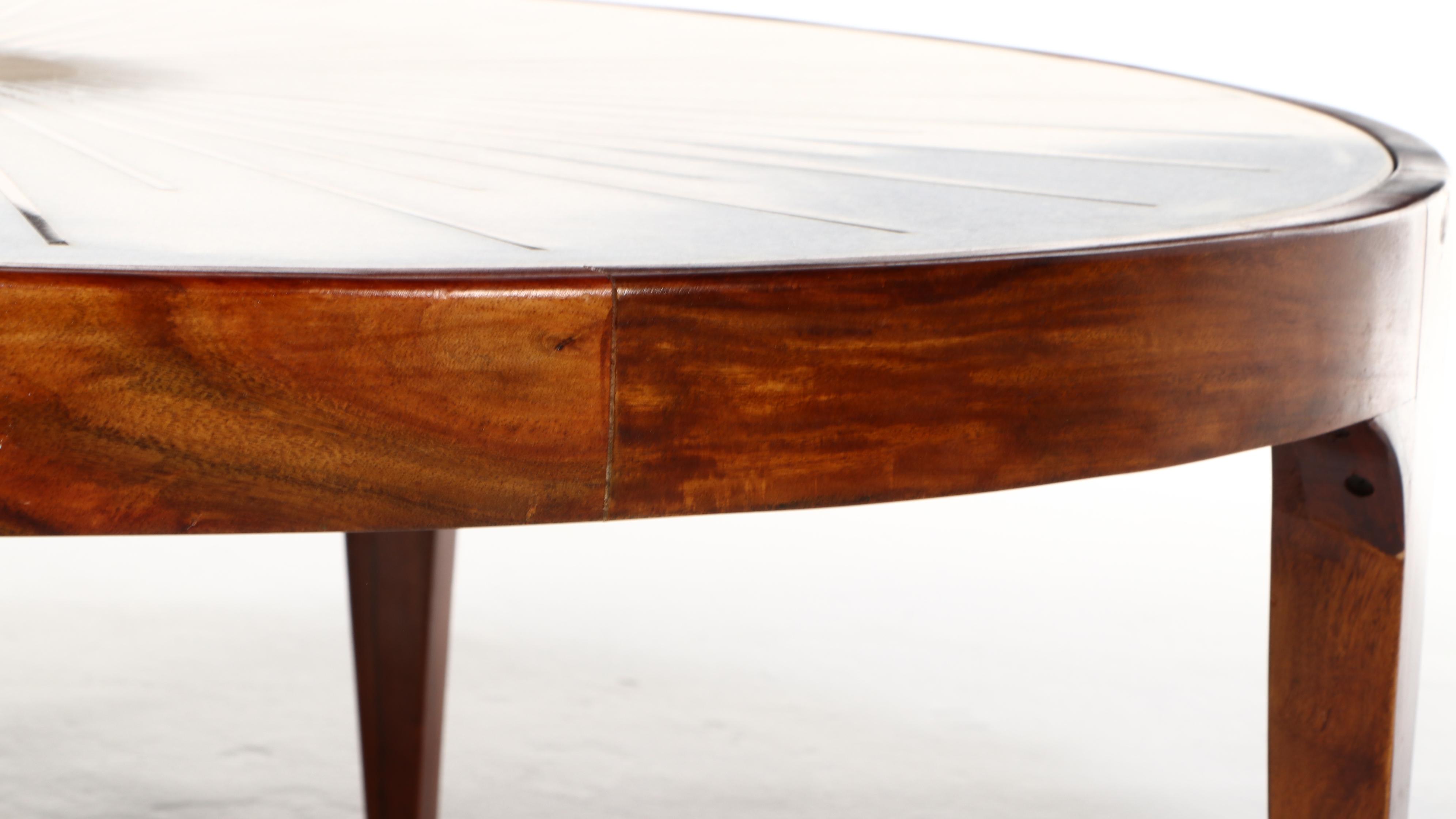 Anthropologie Brass Starburst Round Coffee Table