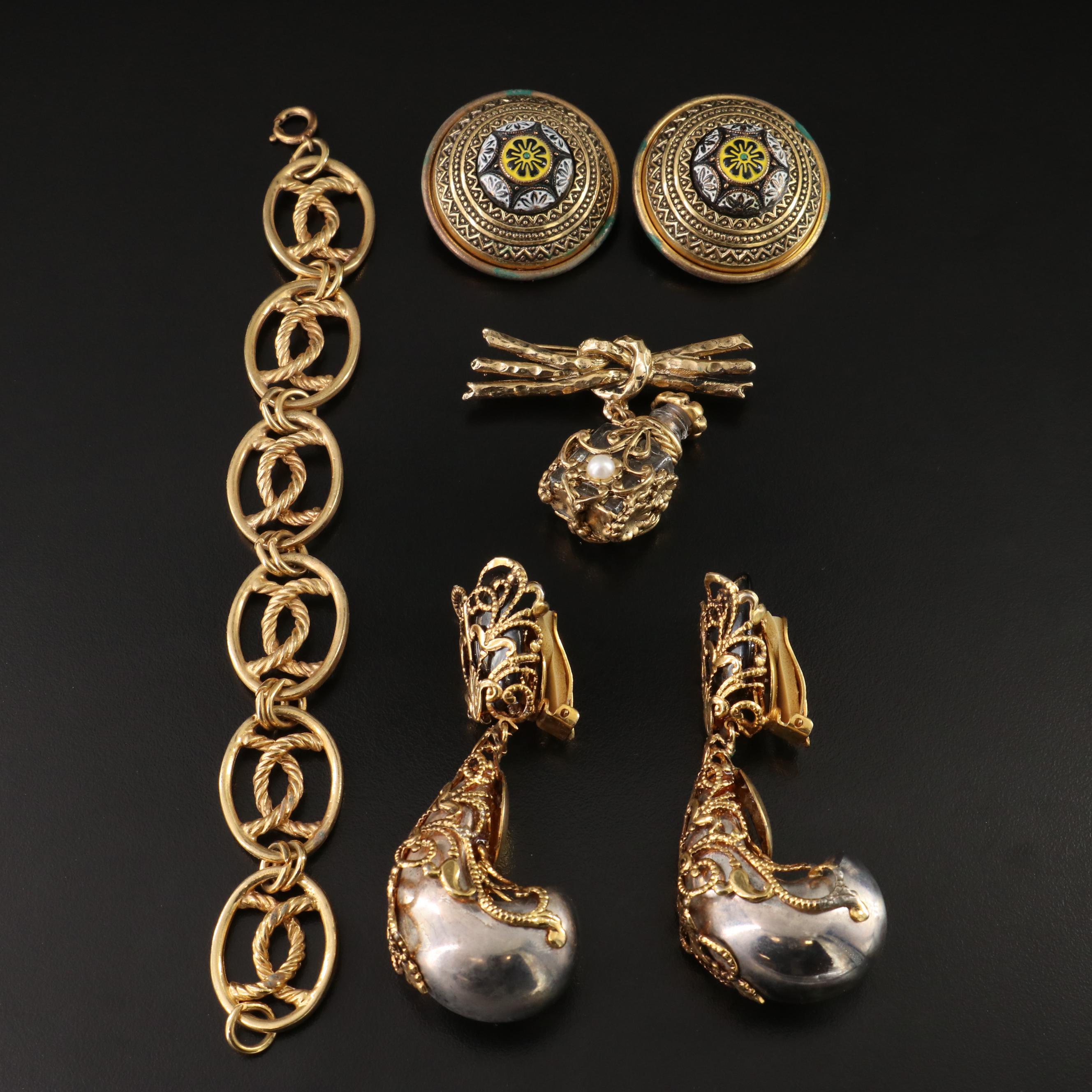 Earring, Brooch and Bracelet Collection