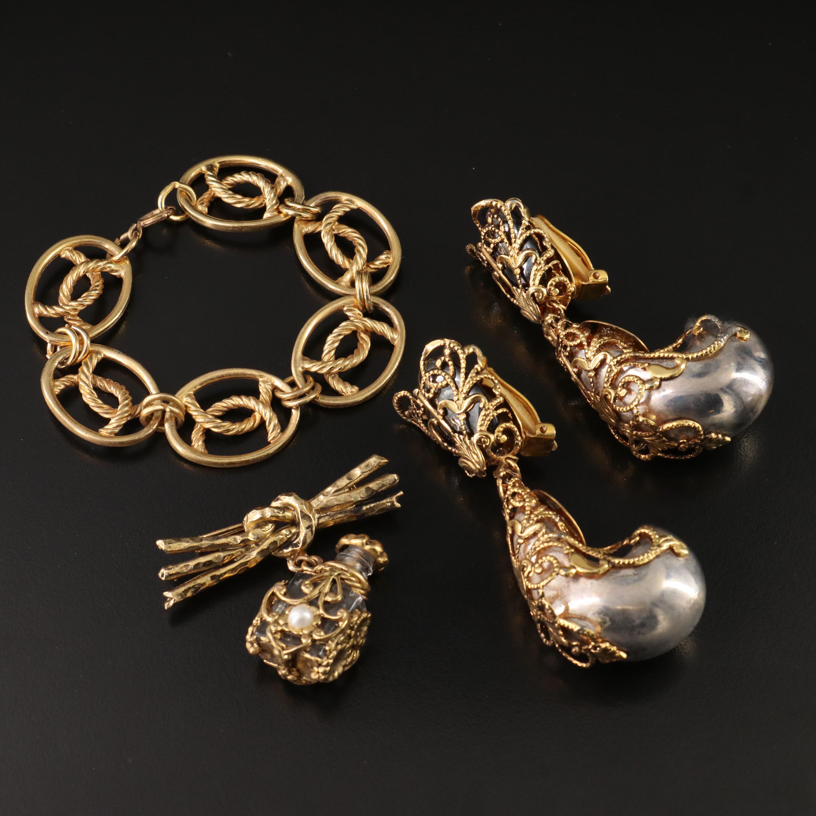 Earring, Brooch and Bracelet Collection