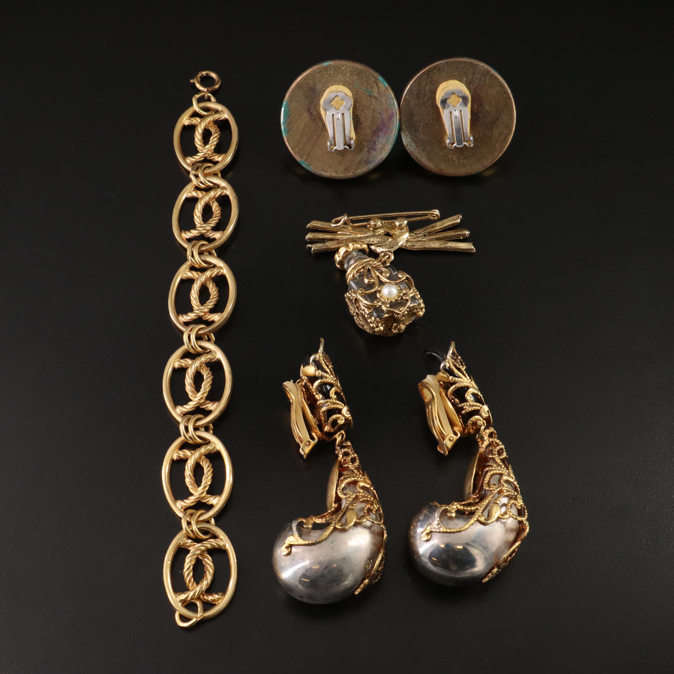 Earring, Brooch and Bracelet Collection