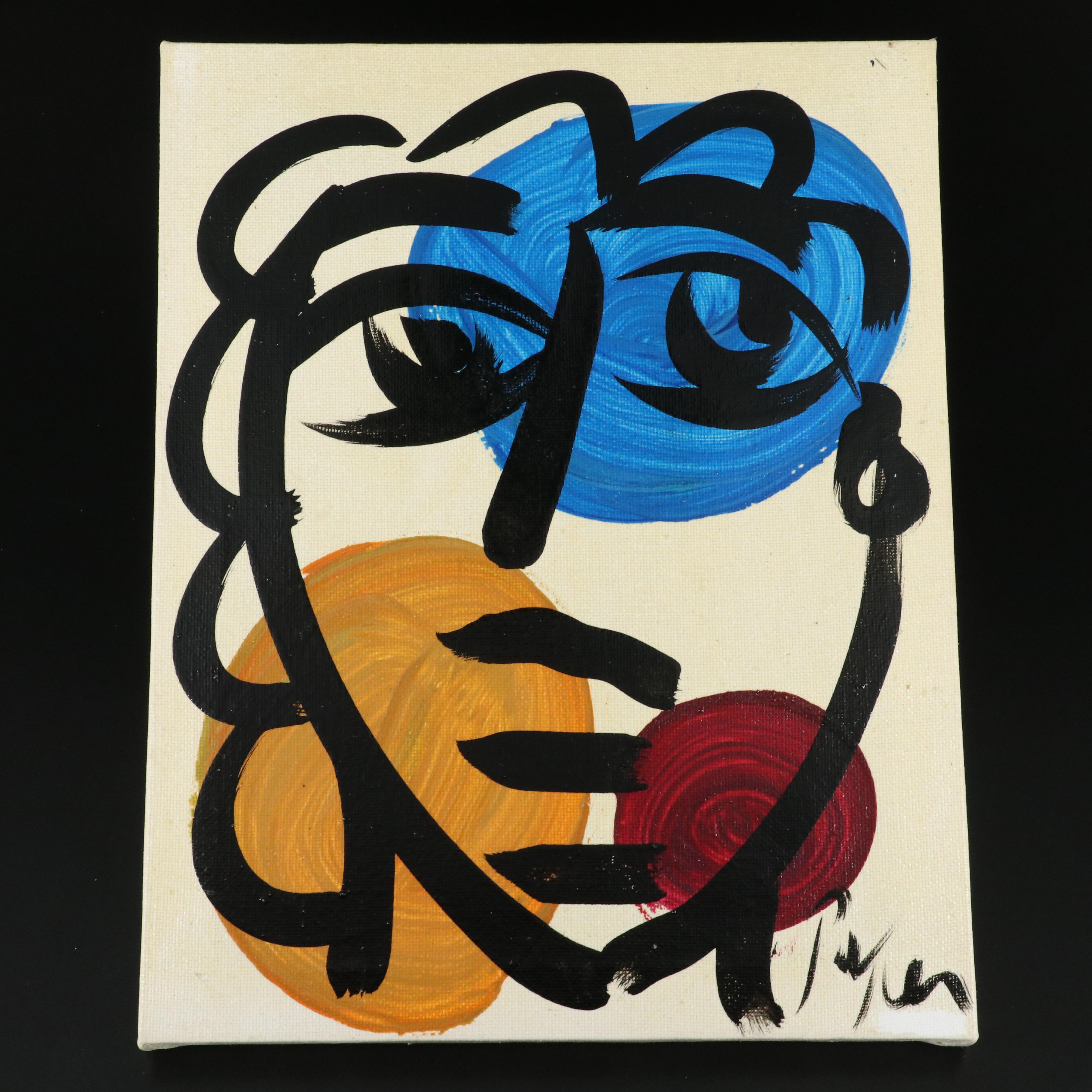 Peter Robert Keil Stylized Acrylic Portrait