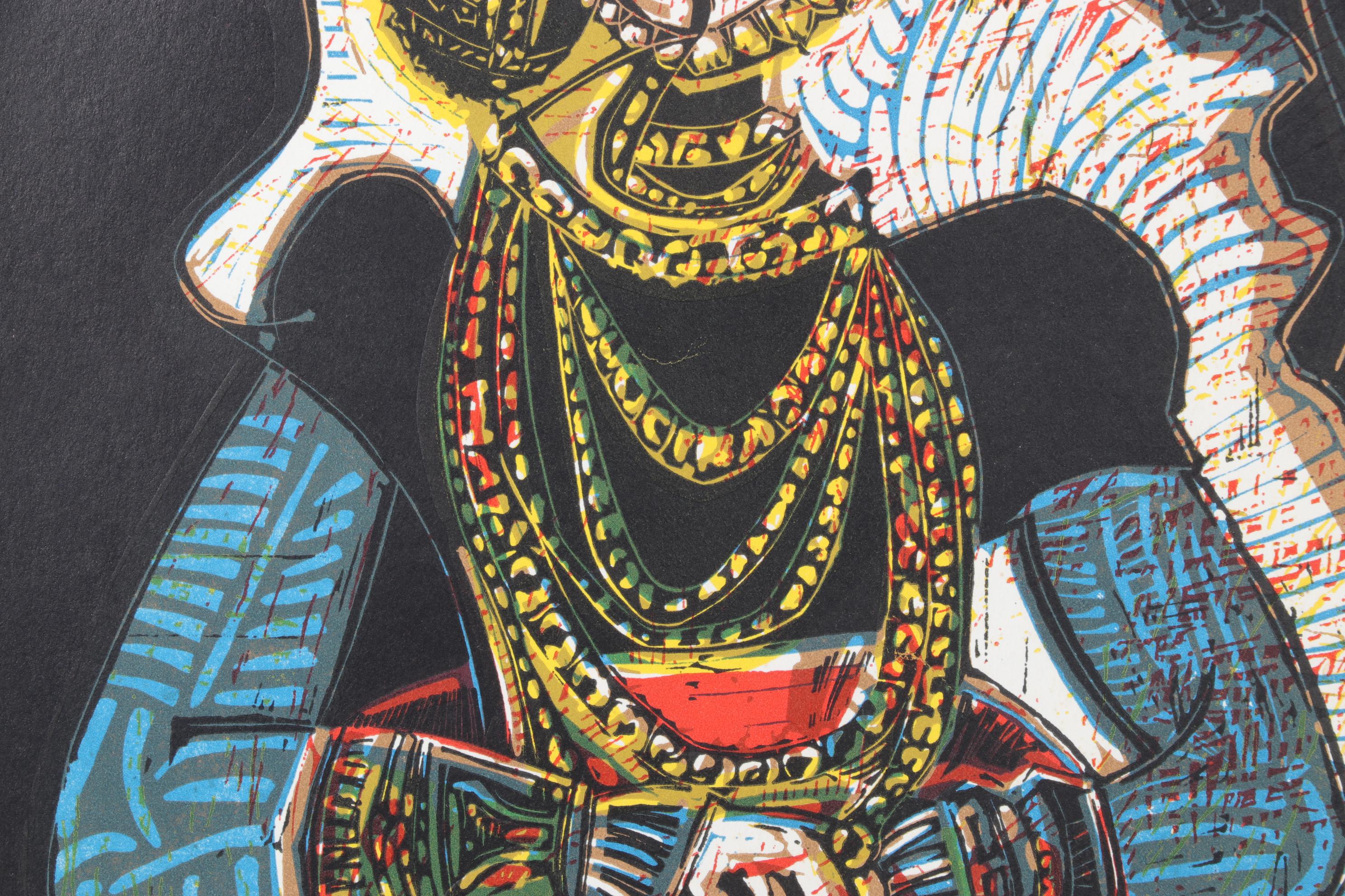 Pablo Picasso Reproduction Linocut Portrait of a Young Woman, 1962