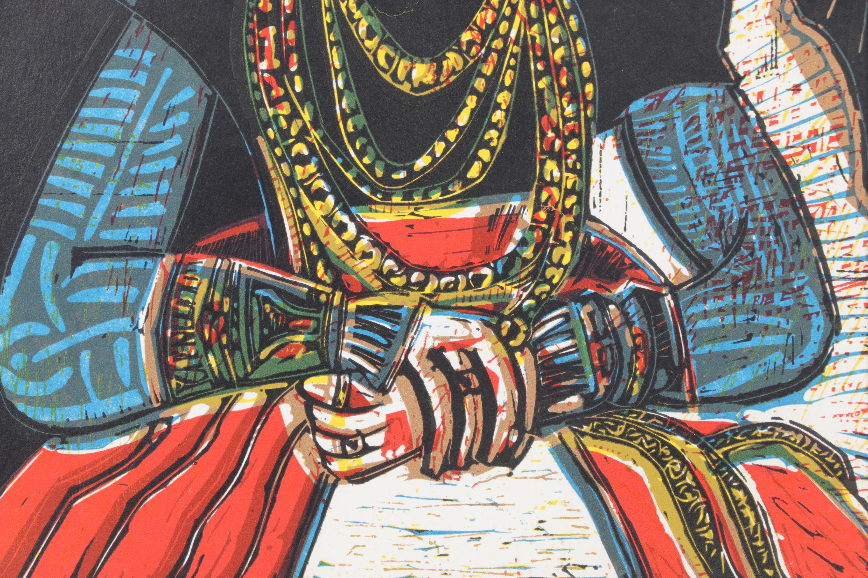 Pablo Picasso Reproduction Linocut Portrait of a Young Woman, 1962