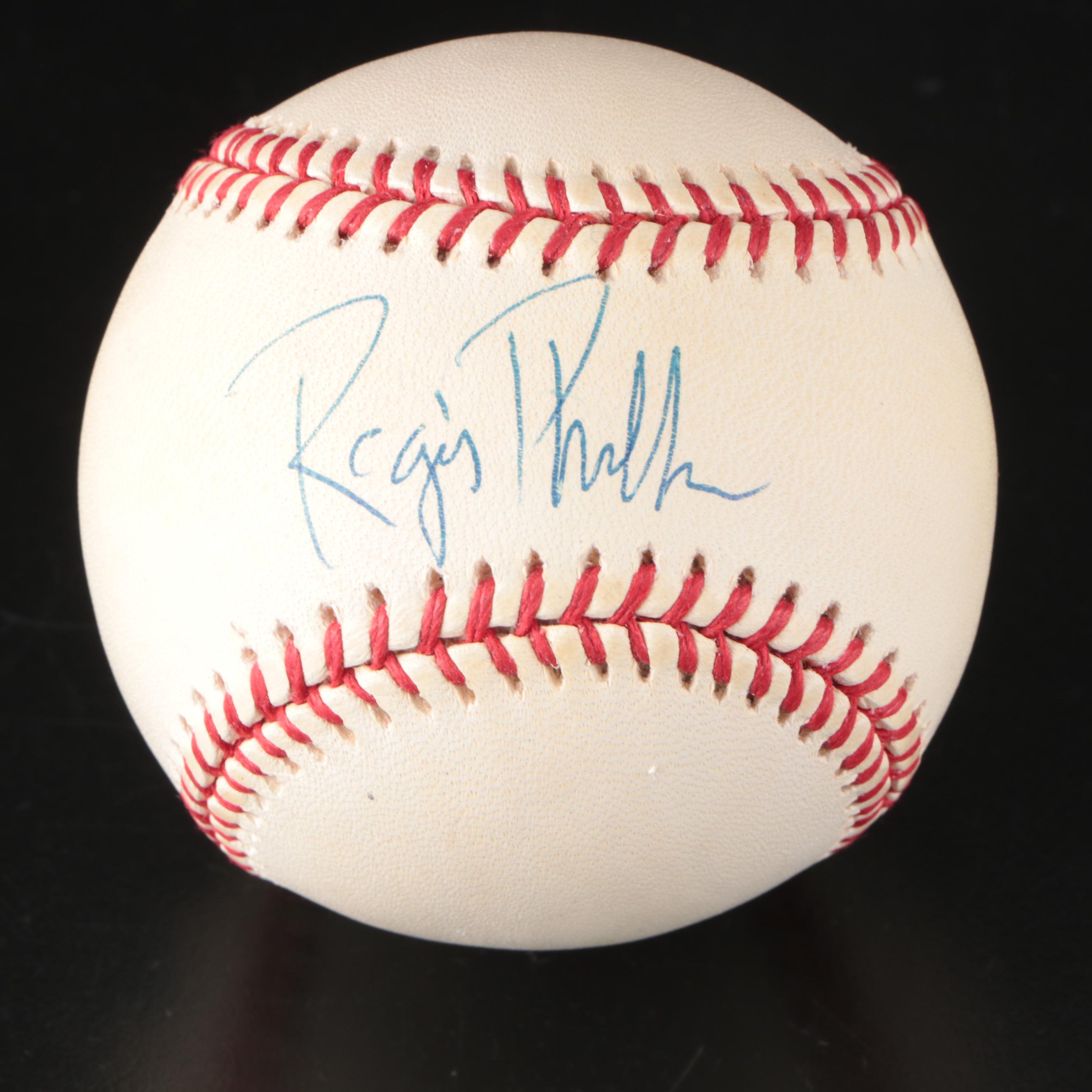 Erin Andrews and Regis Philbin Signed Rawlings Baseballs