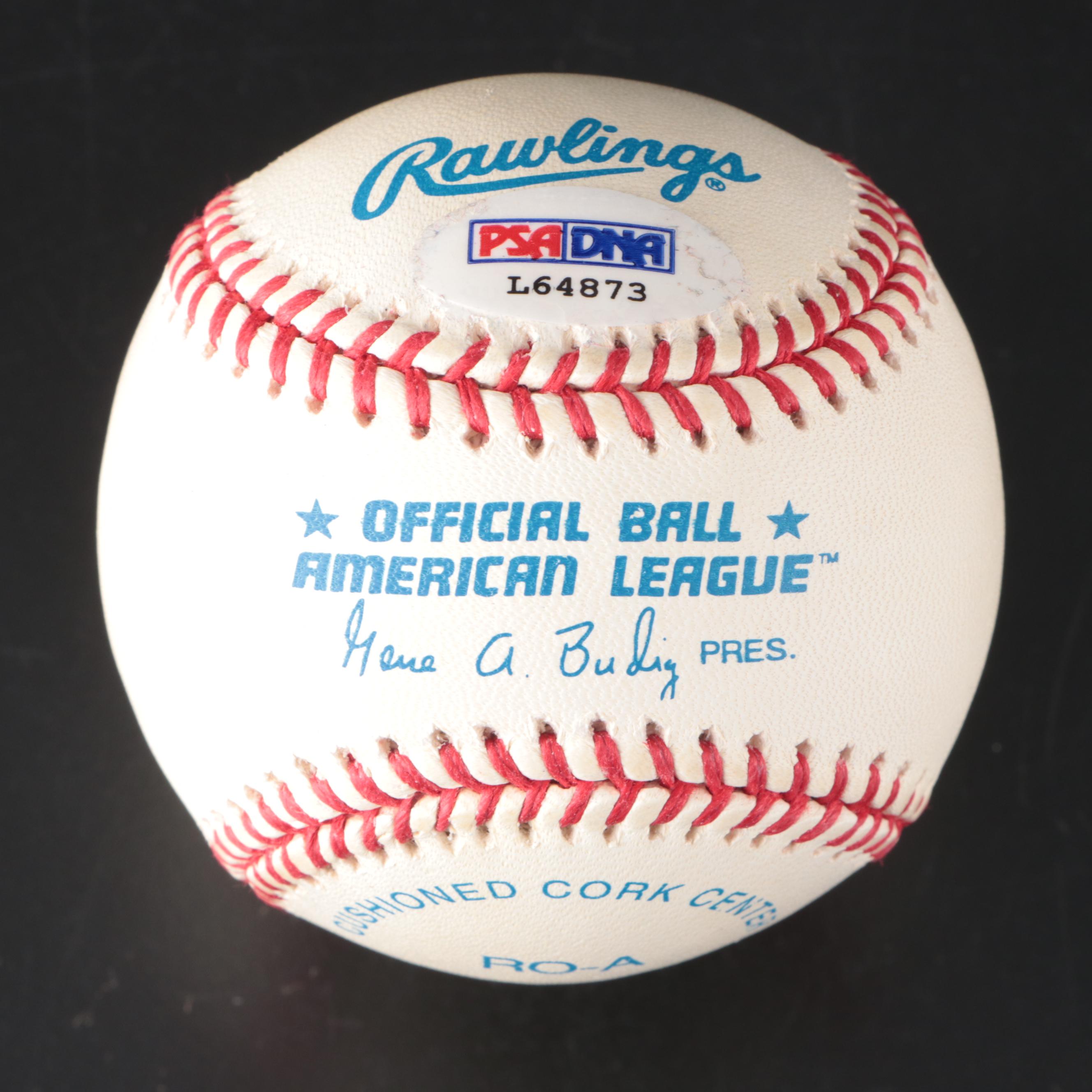 Erin Andrews and Regis Philbin Signed Rawlings Baseballs