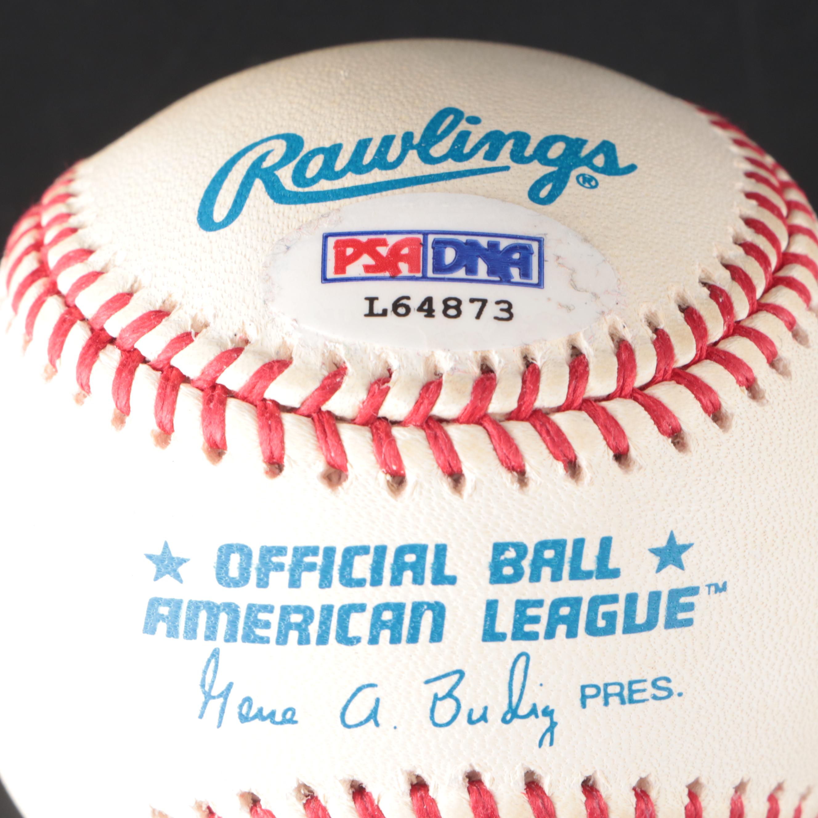 Erin Andrews and Regis Philbin Signed Rawlings Baseballs