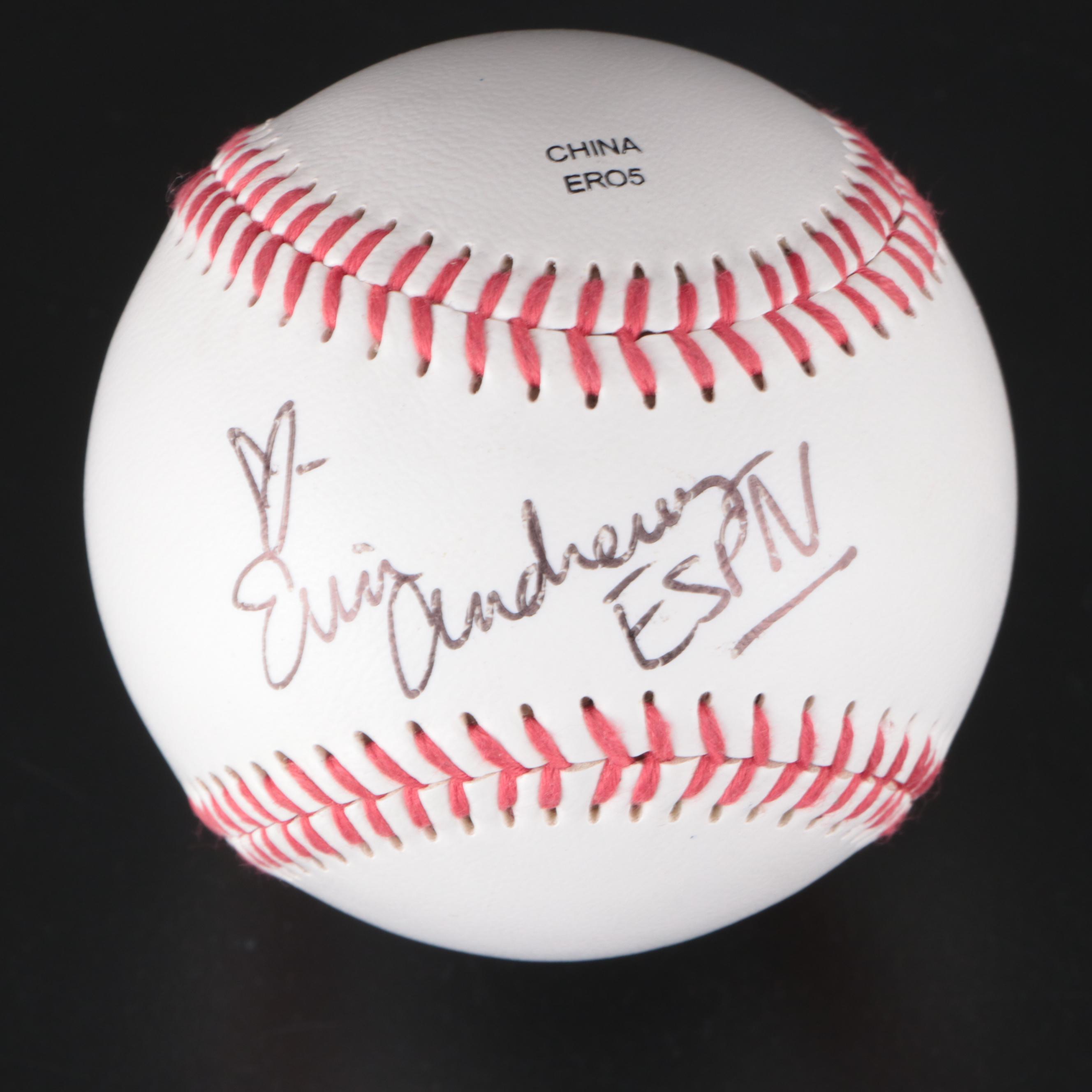 Erin Andrews and Regis Philbin Signed Rawlings Baseballs