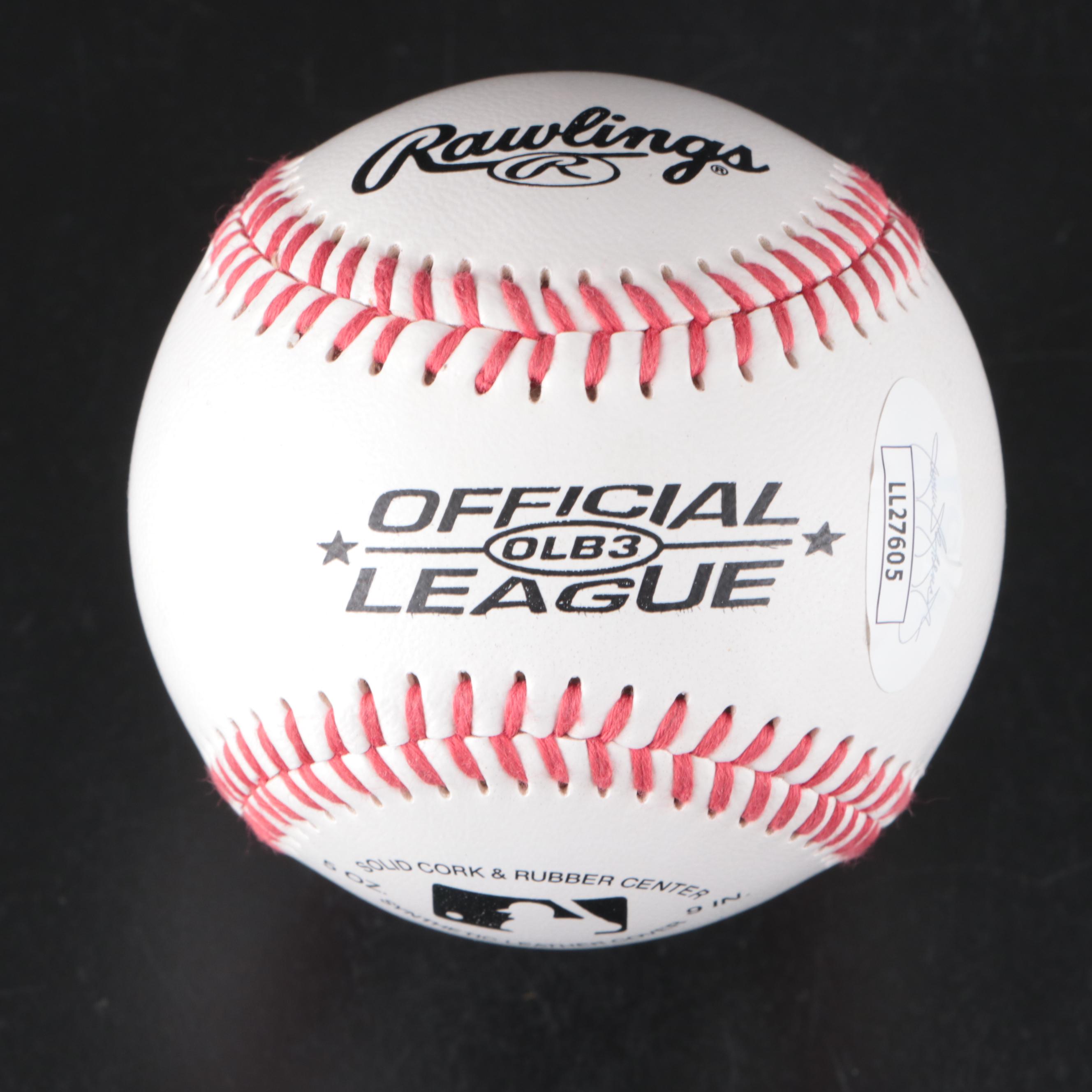 Erin Andrews and Regis Philbin Signed Rawlings Baseballs