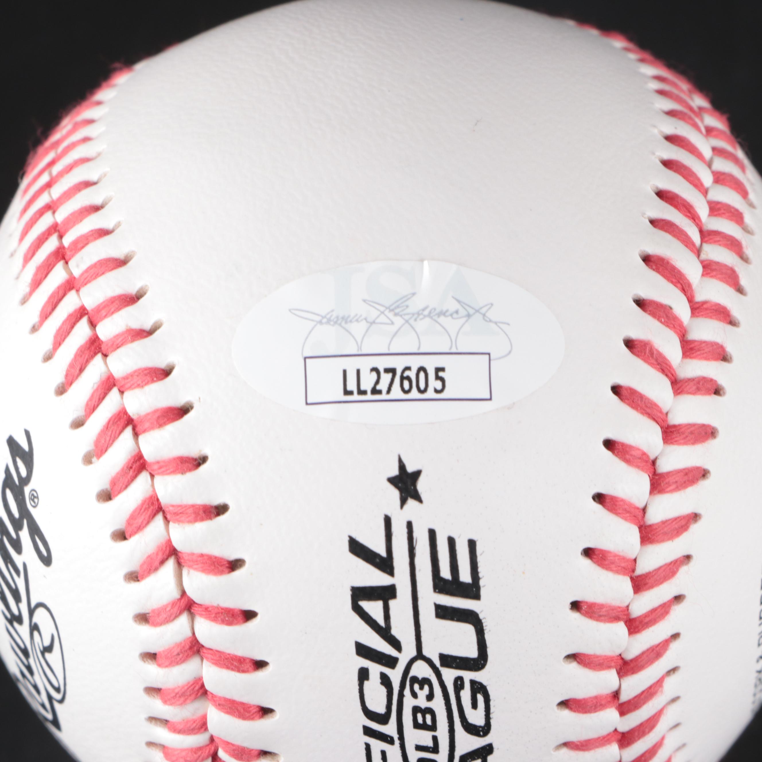 Erin Andrews and Regis Philbin Signed Rawlings Baseballs
