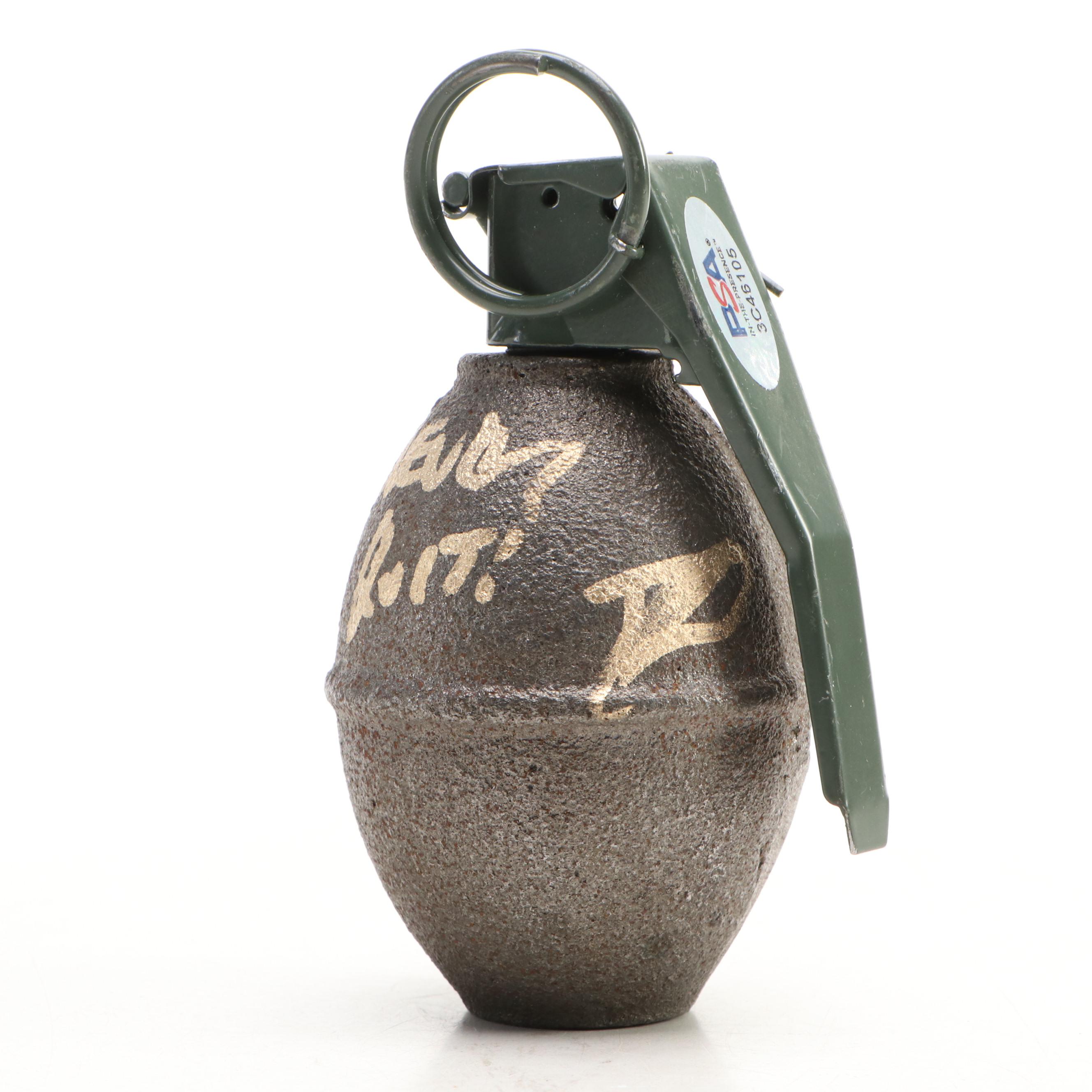 Robert O'Neill Signed Hand Grenade Prop, PSA