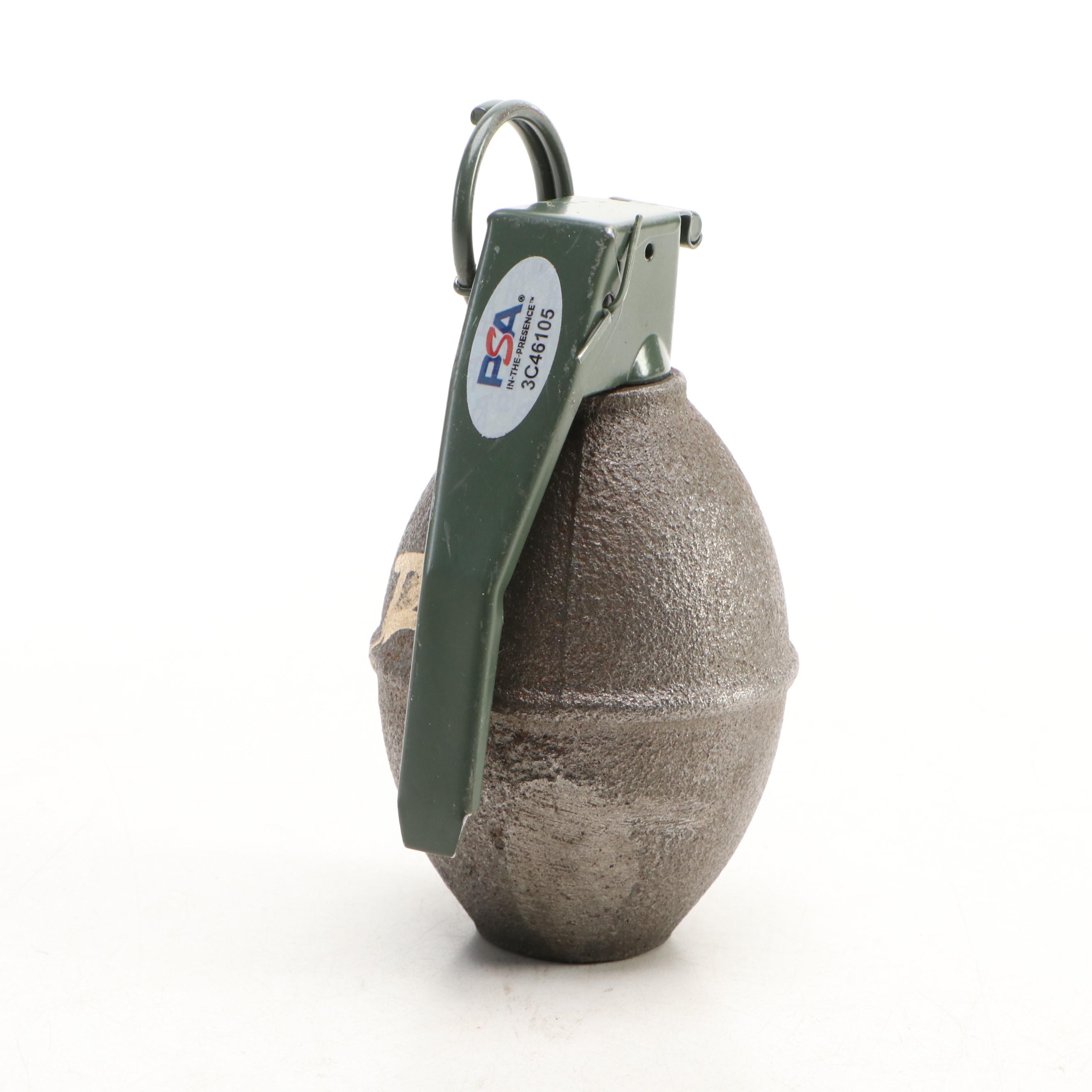Robert O'Neill Signed Hand Grenade Prop, PSA