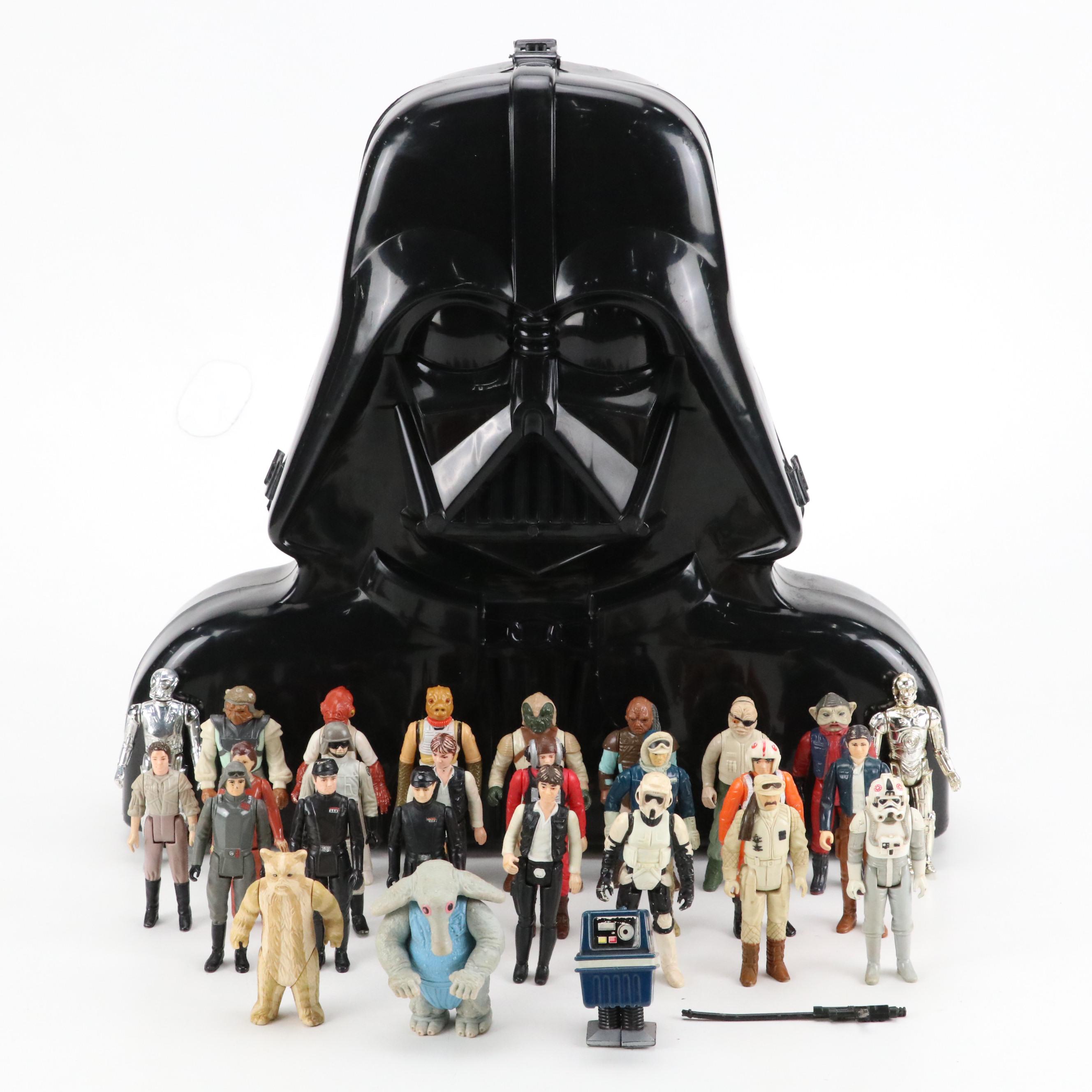 Lucas Film Kenner Star Wars Action Figures with Darth Vader Case, 1983