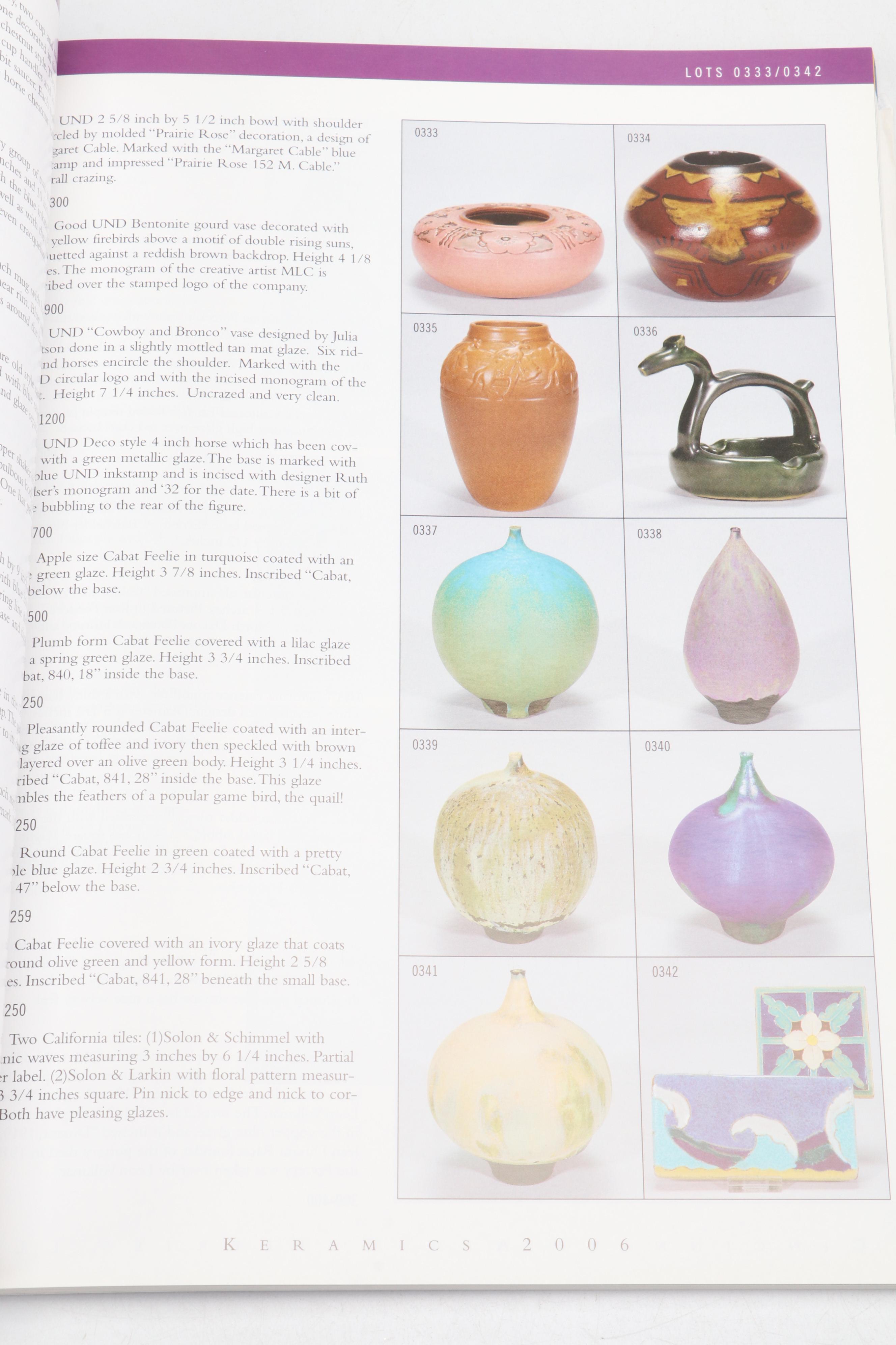 Rookwood Auction Catalogs and "Panorama of Cincinnati Art XXI," 1993–2006