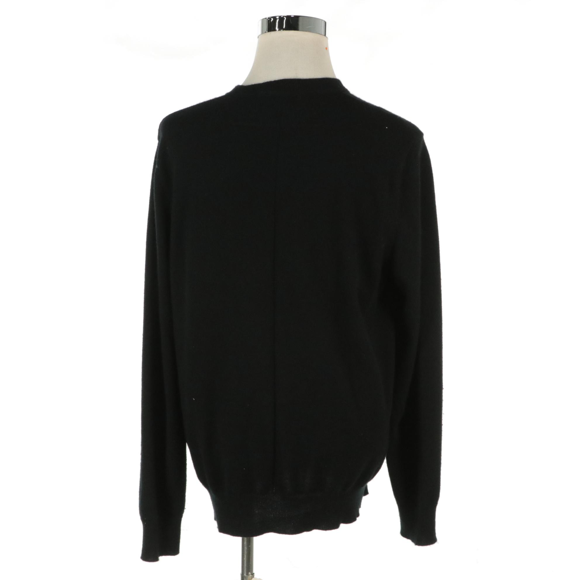 Men's Givenchy Black Cashmere Star Sweater