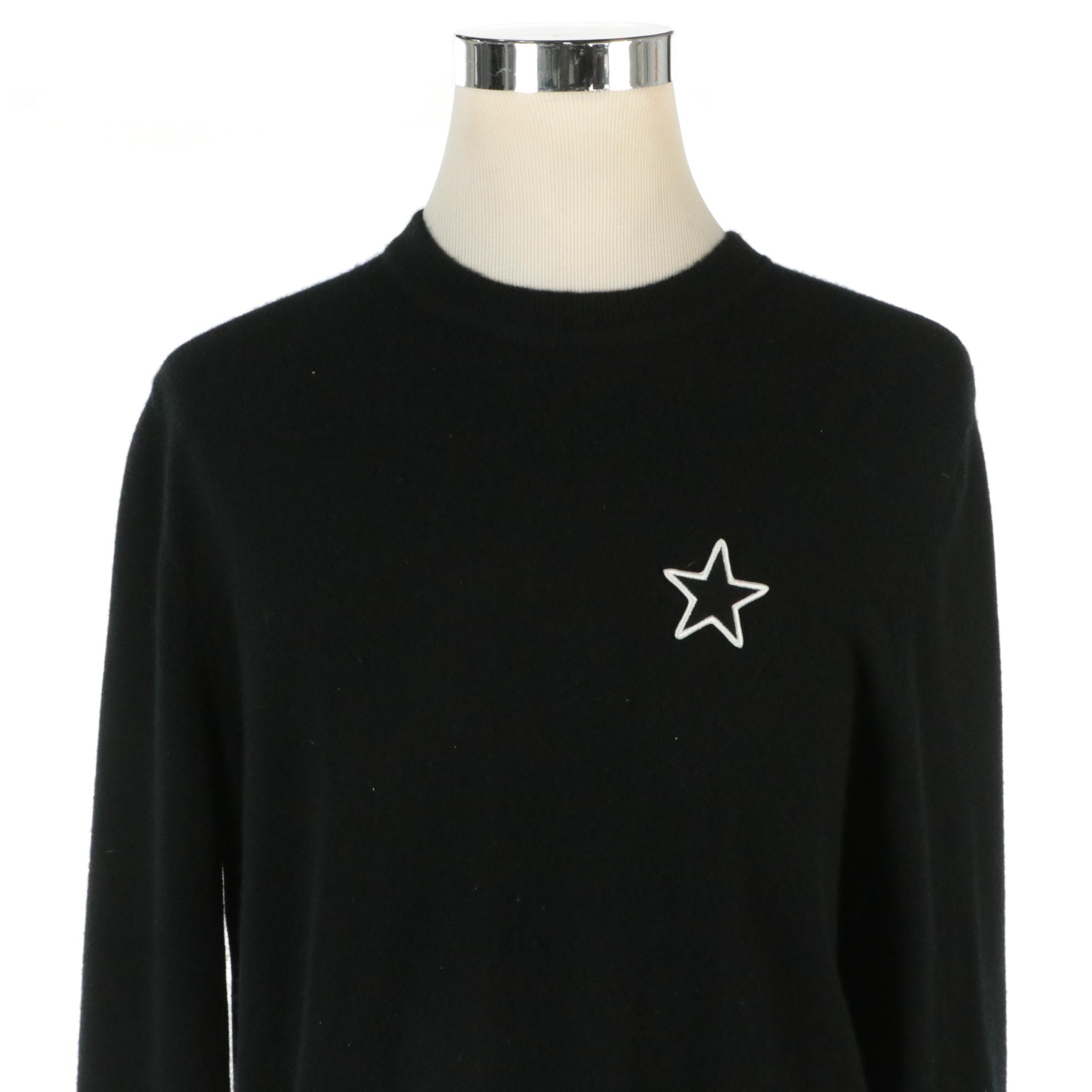 Men's Givenchy Black Cashmere Star Sweater