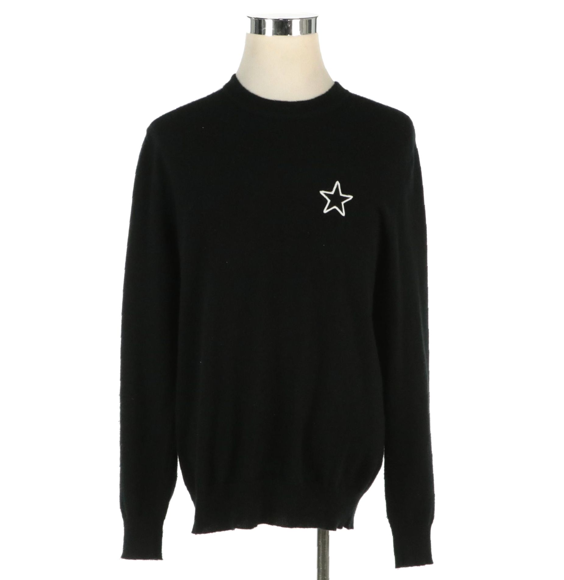 Men's Givenchy Black Cashmere Star Sweater