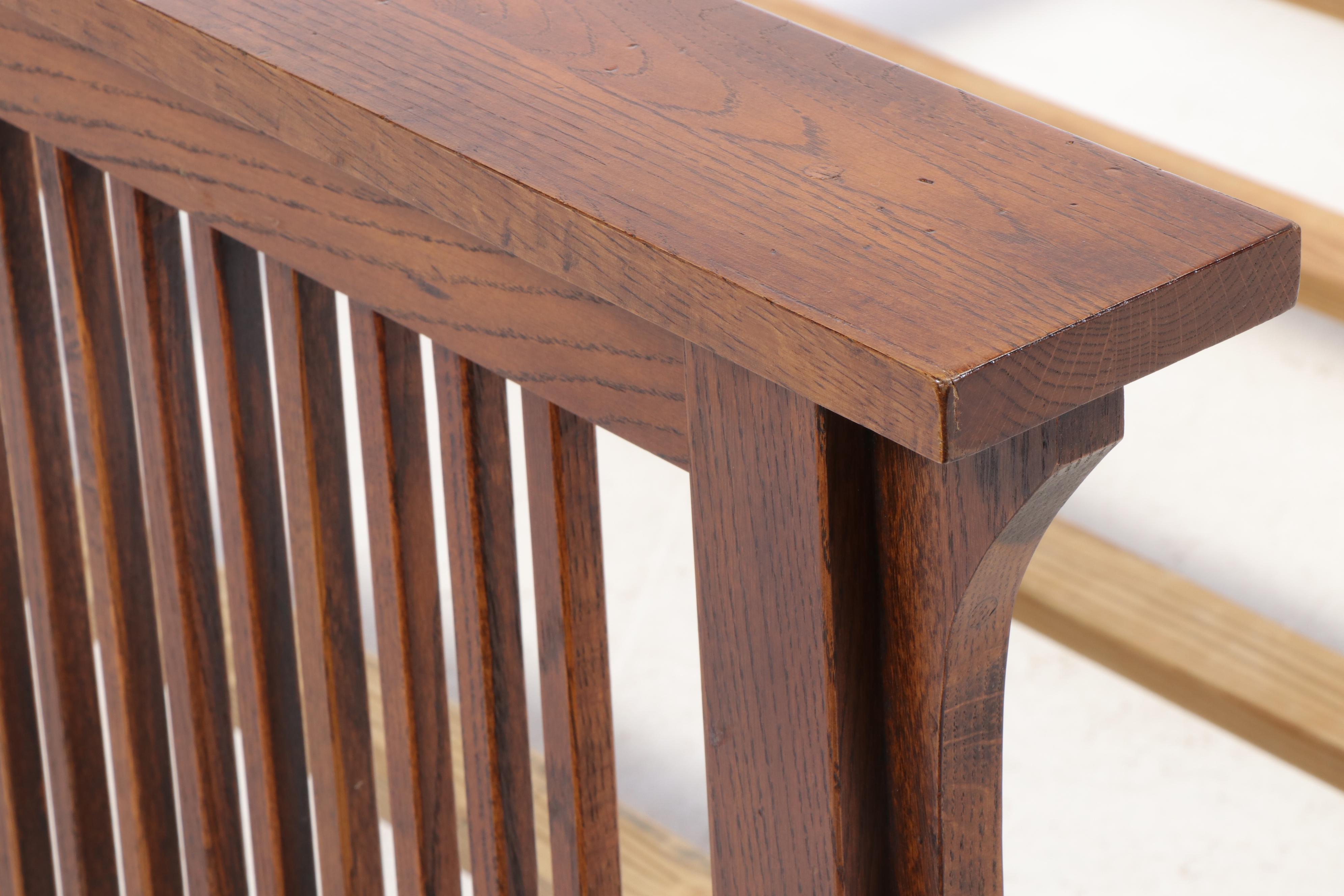 Craftsman Style Oak Queen Size Bed Frame