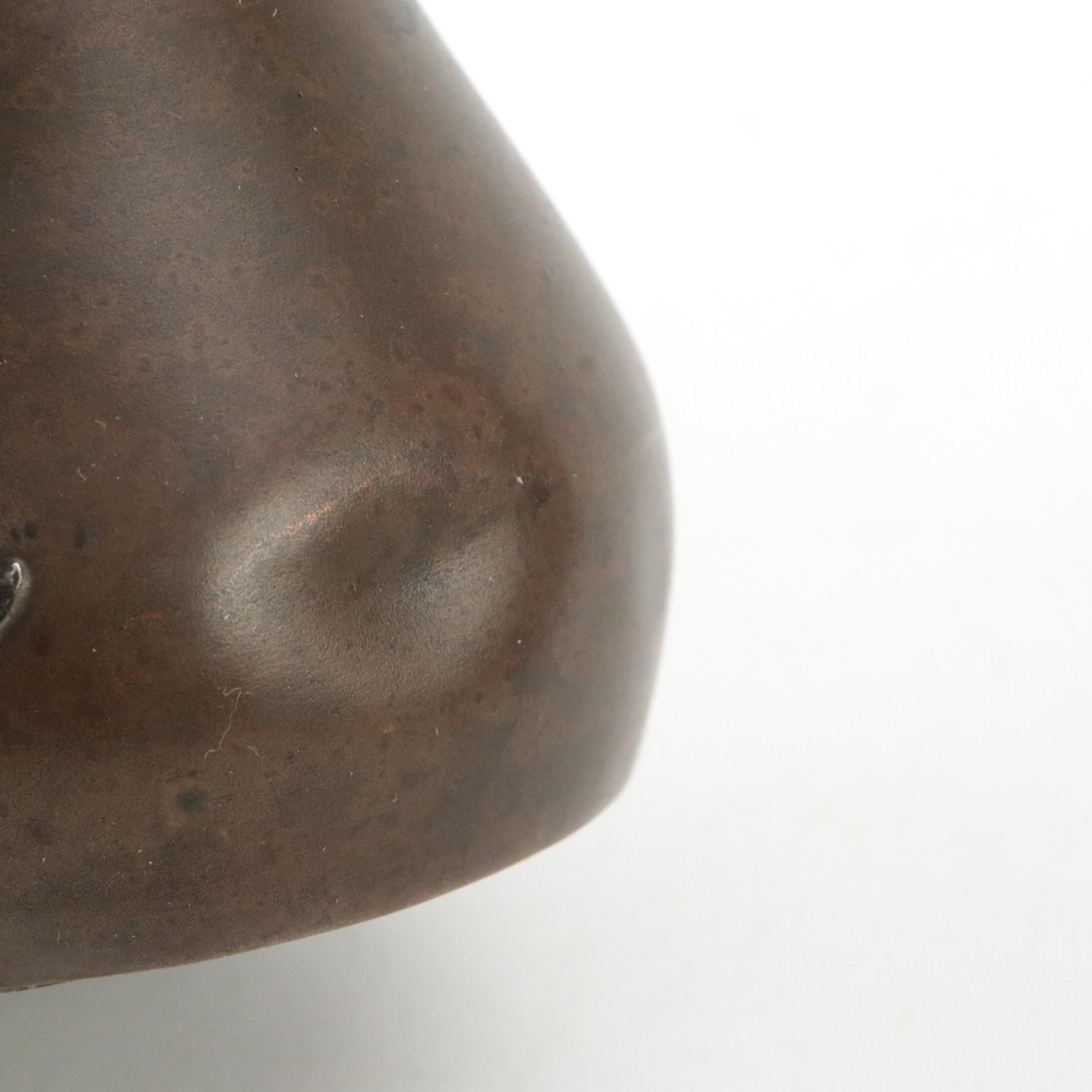 Arts and Crafts Heintz Art Metal Sterling Over Bronze Bud Vase