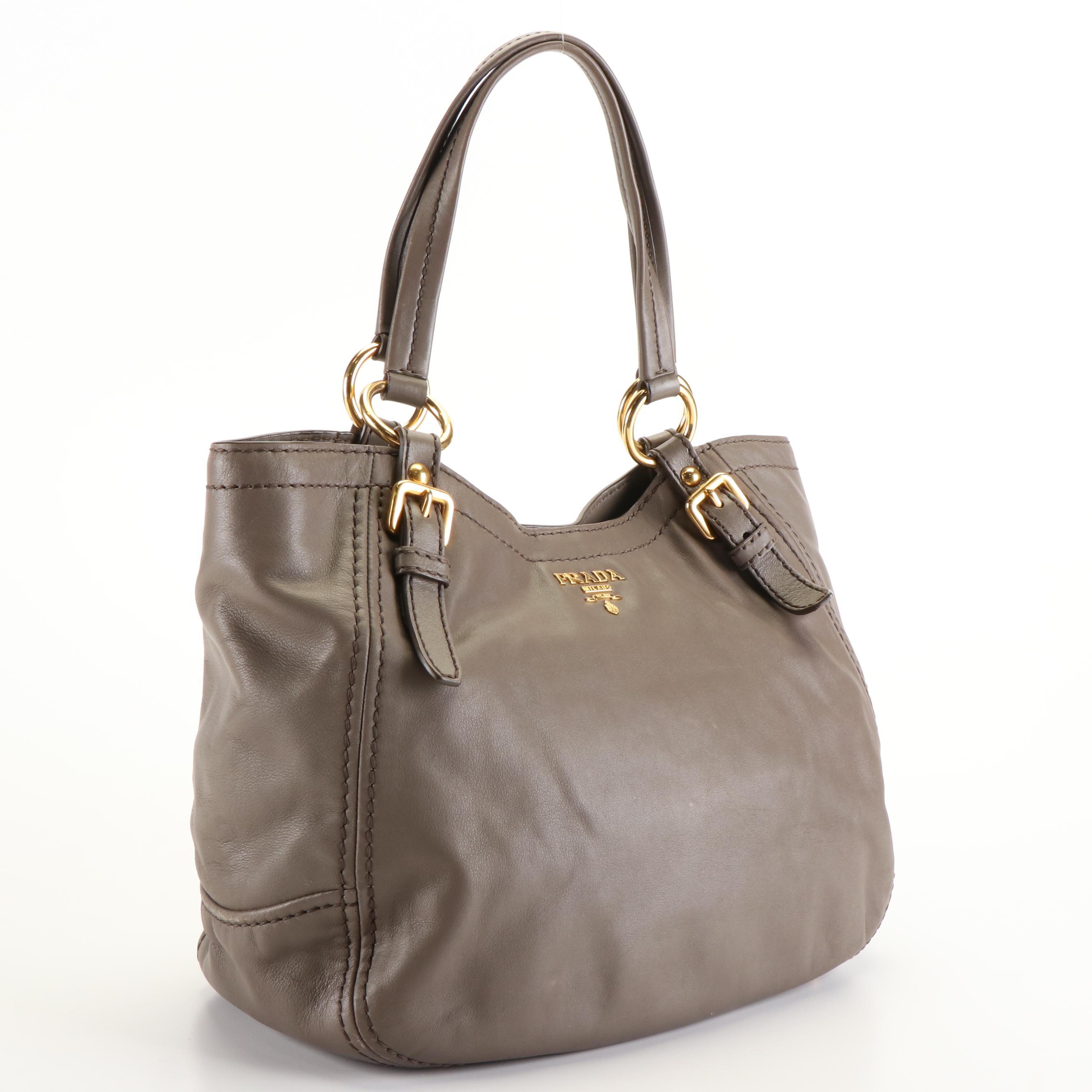 Prada Leather Vitello Daino Shoulder Bag