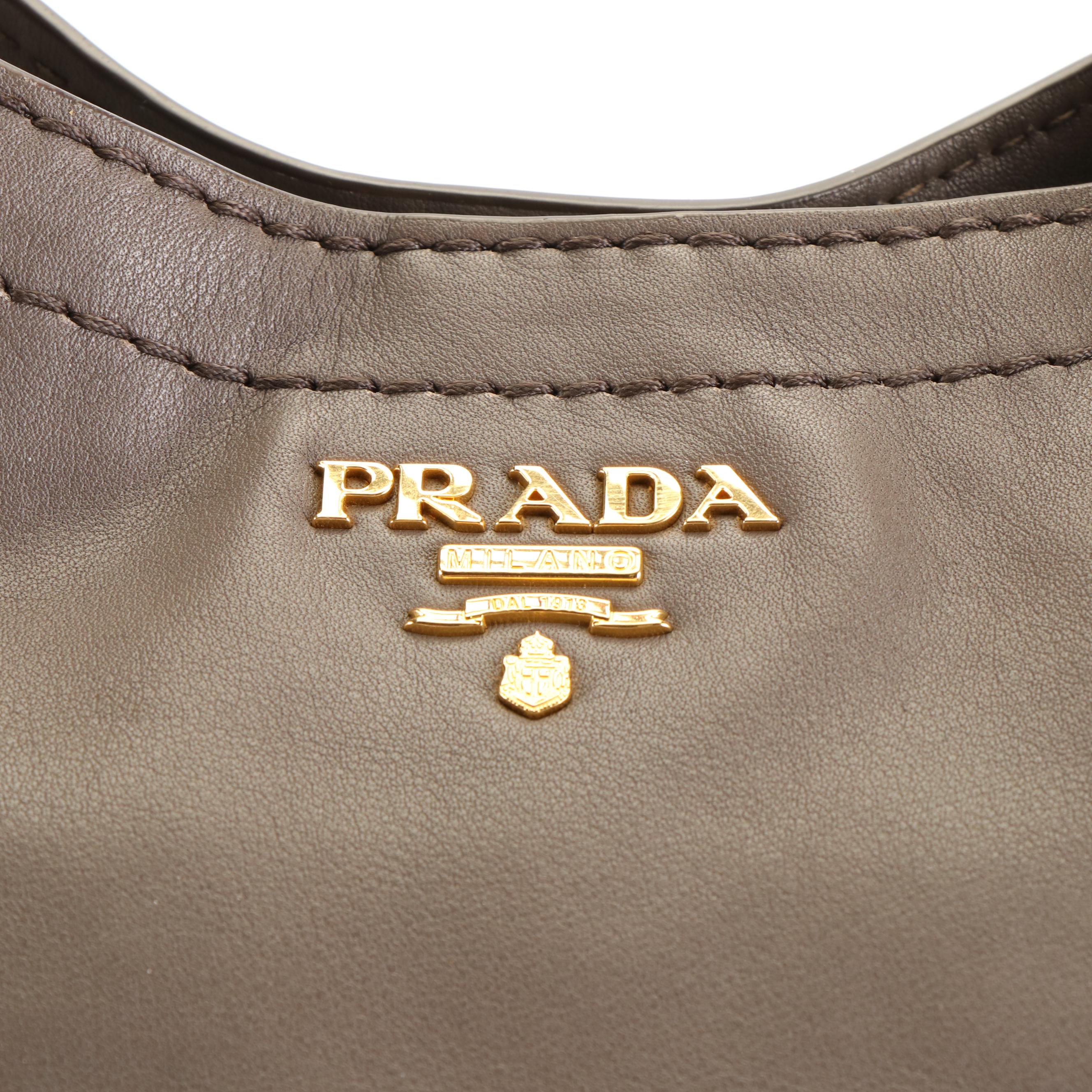 Prada Leather Vitello Daino Shoulder Bag