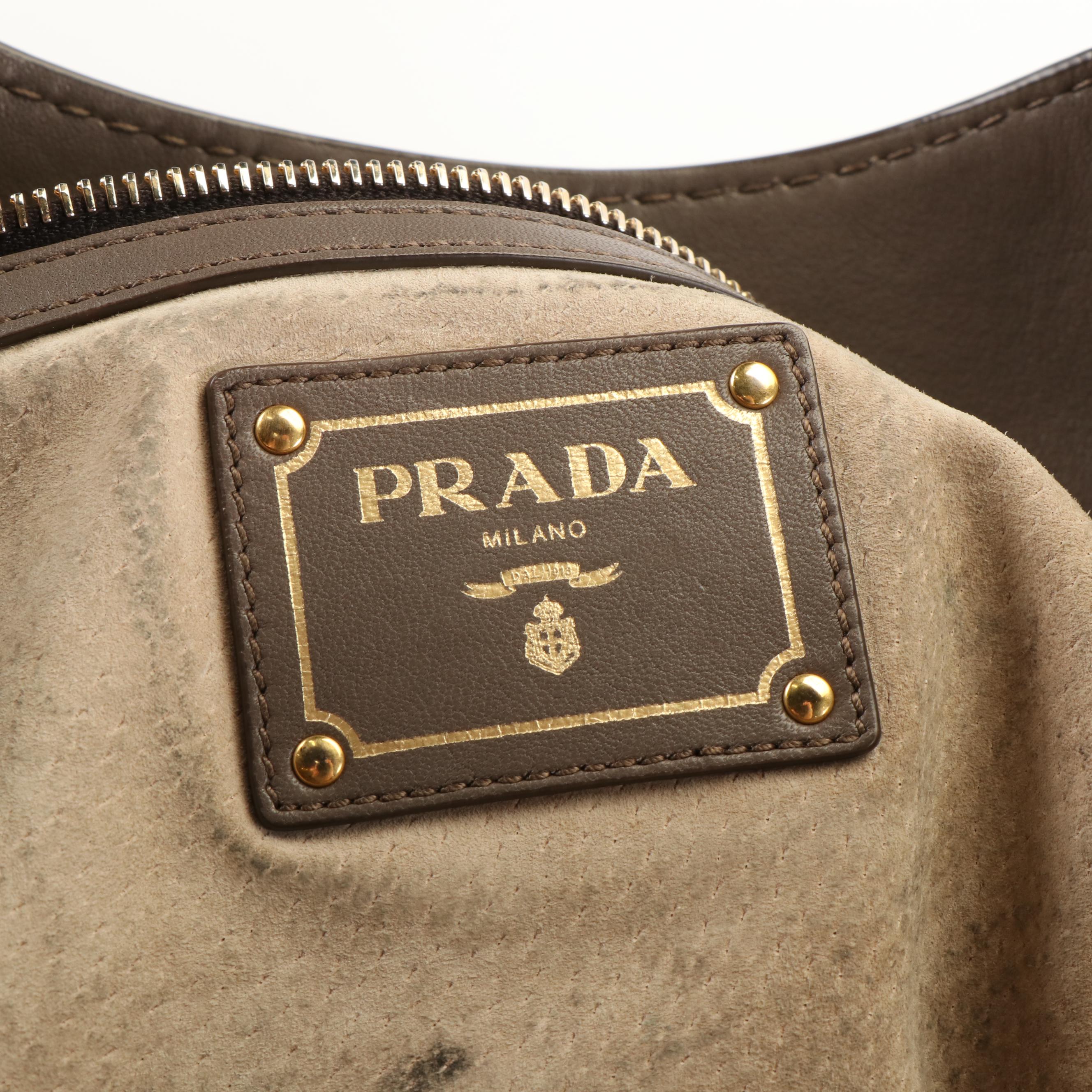 Prada Leather Vitello Daino Shoulder Bag