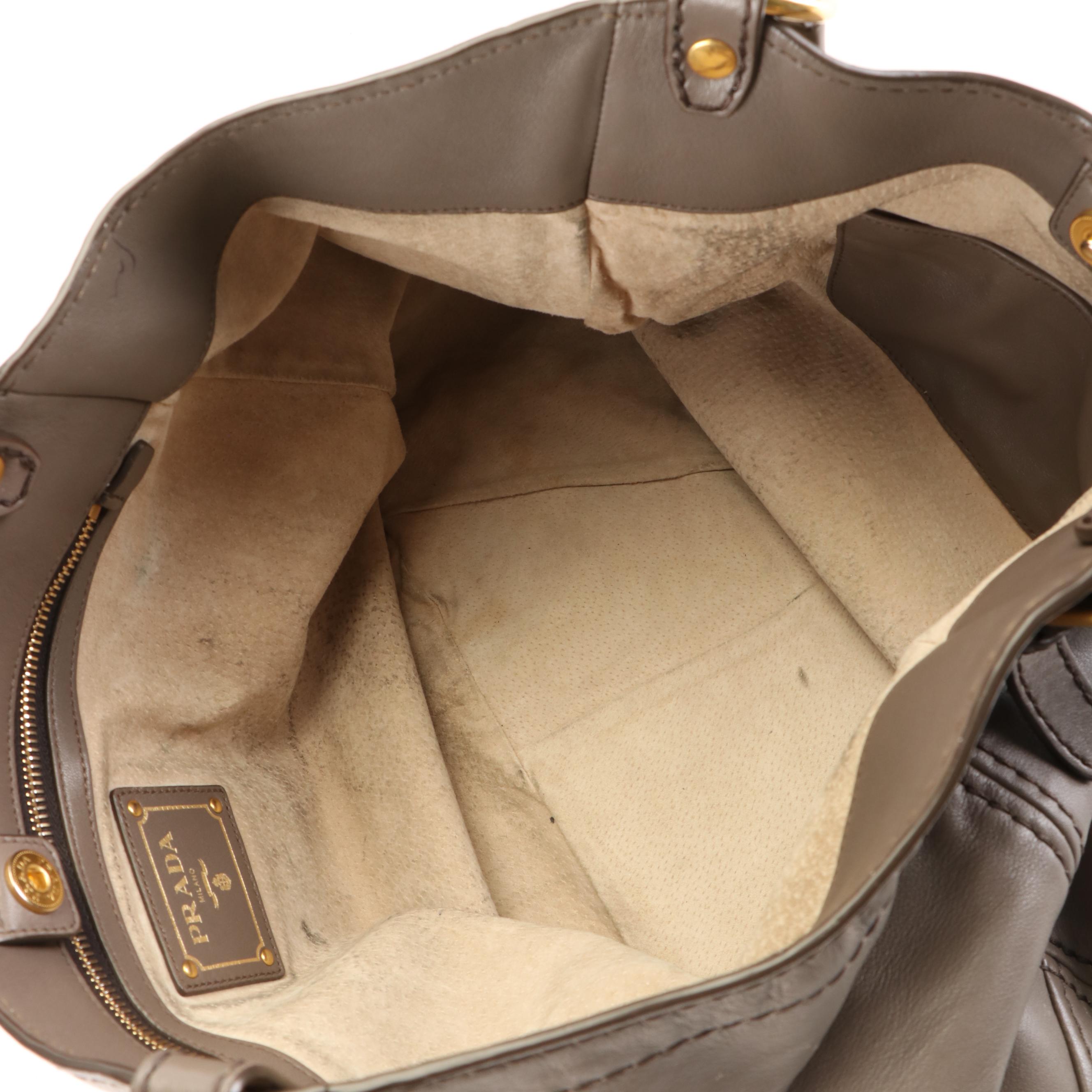 Prada Leather Vitello Daino Shoulder Bag