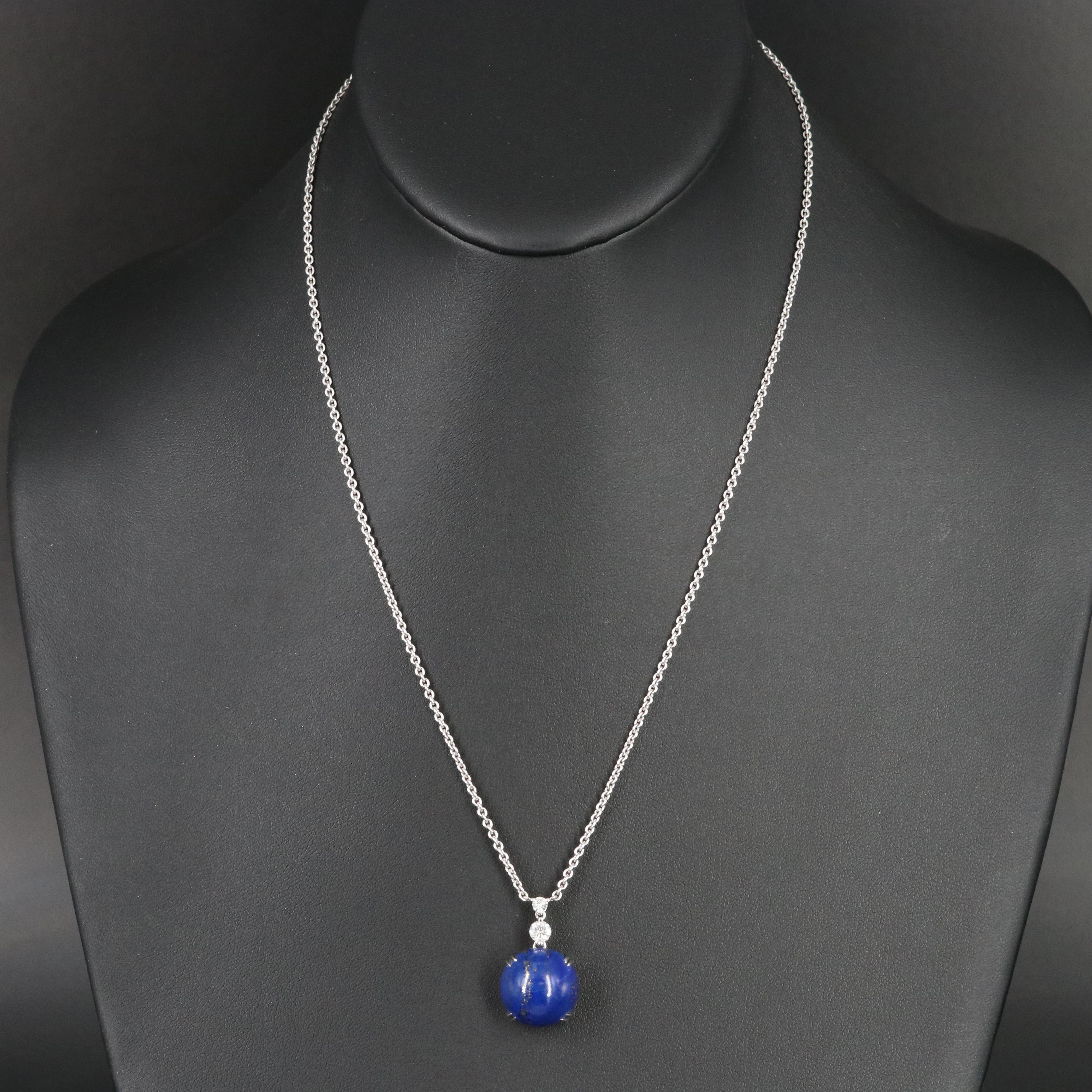 Michael Christoff 14K Lapis Lazuli and Diamond Necklace