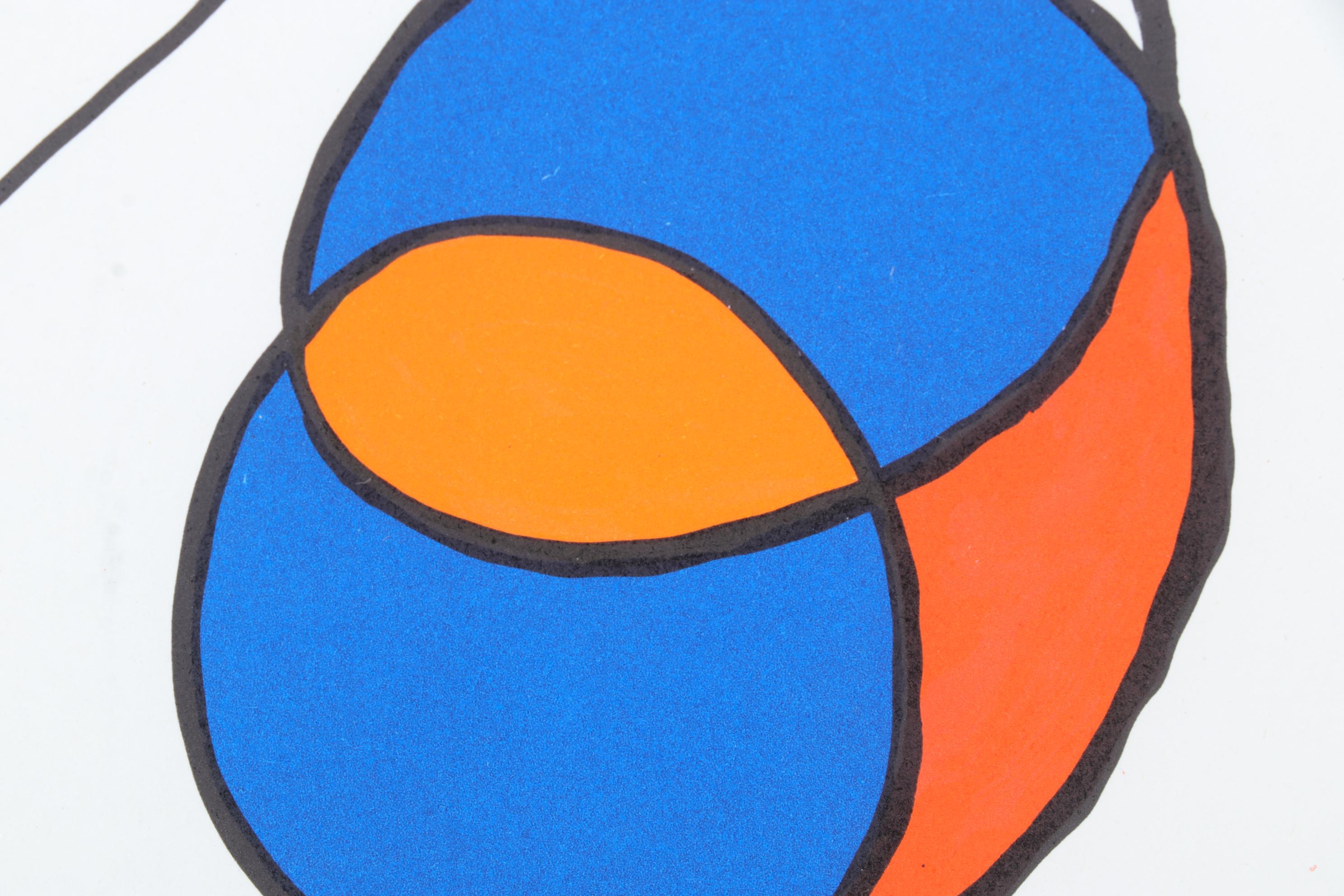 Alexander Calder Color Lithograph for "Derrière le Miroir," 1968