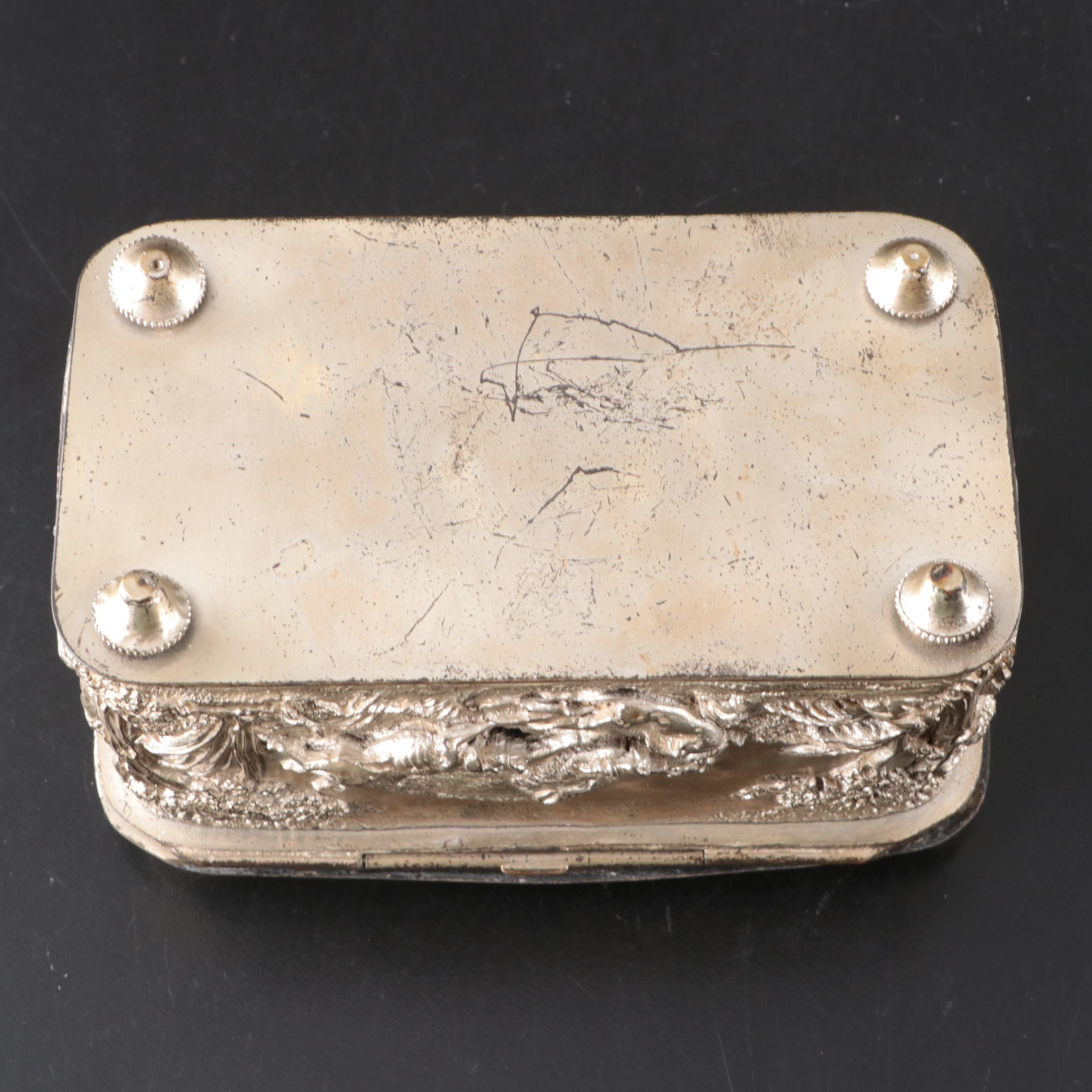 Fulser Industria with Other European Style Repousse Boxes, 20th Century