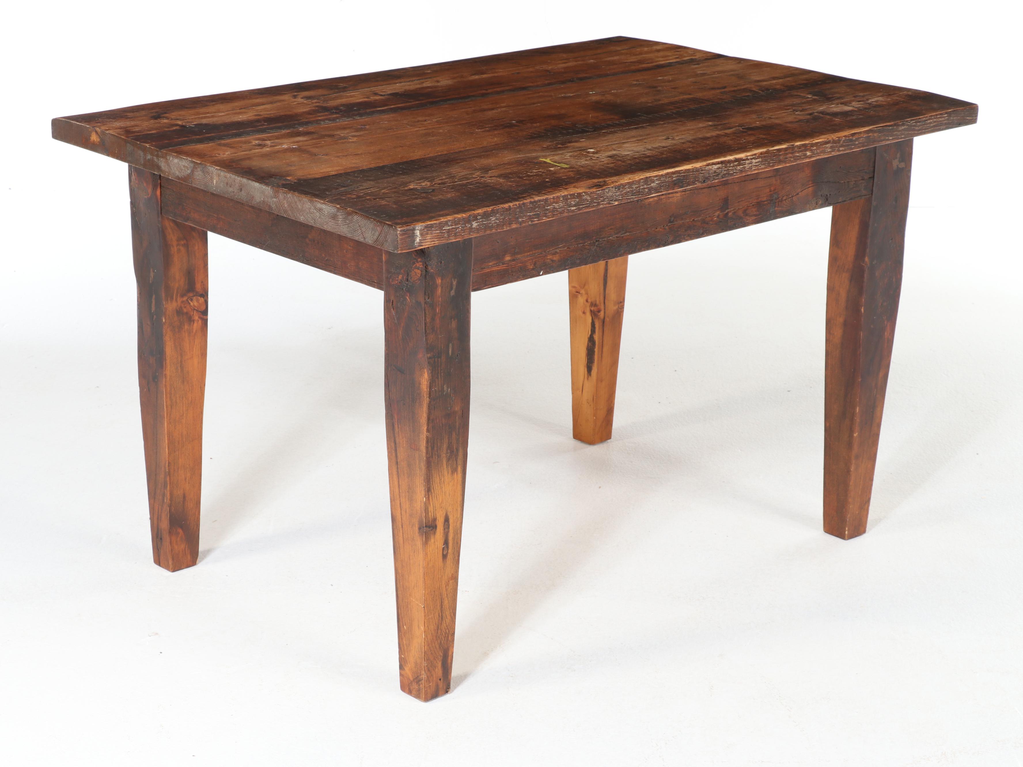 Reclaimed Pine Work Table