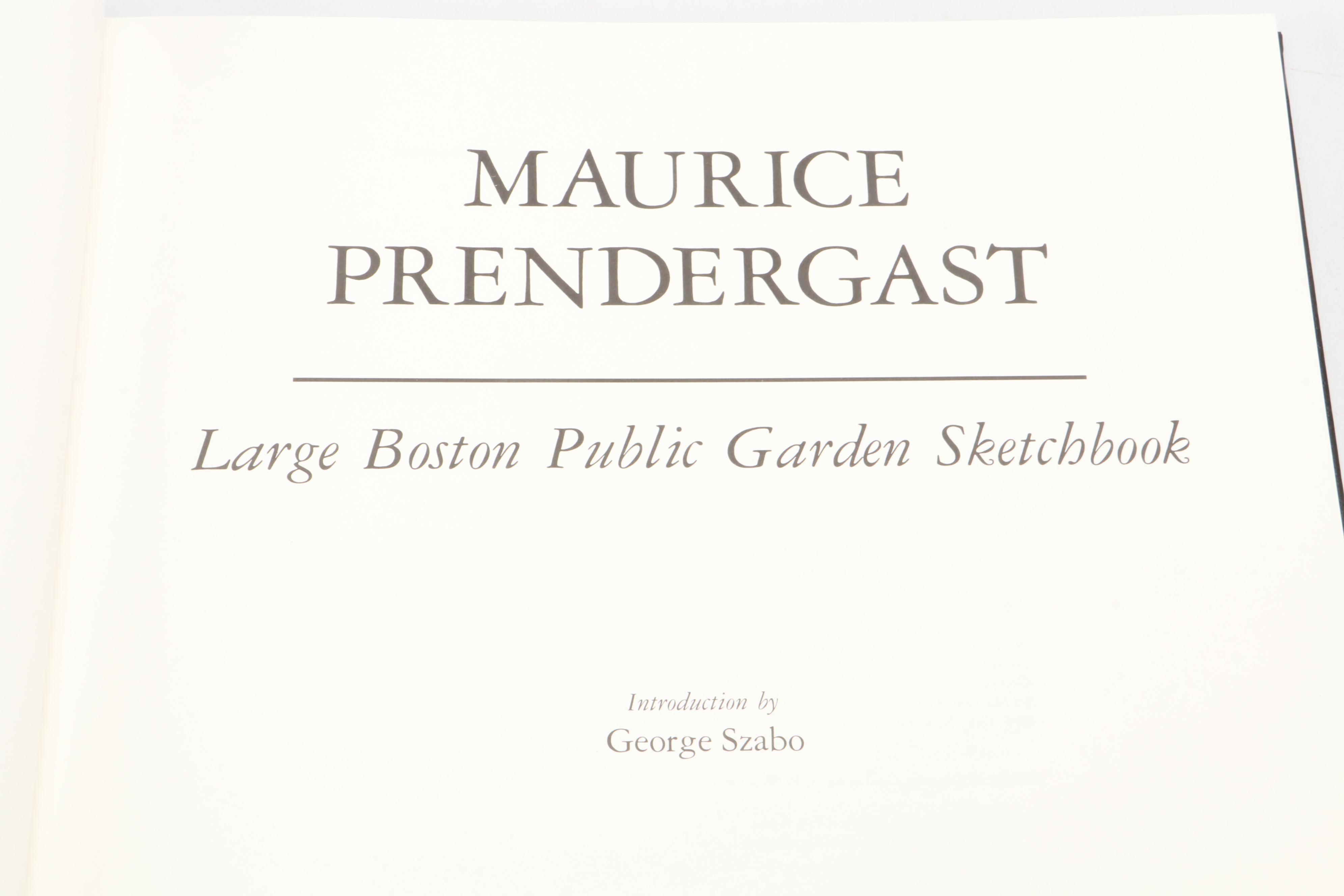"Maurice Pendergast: Large Boston Public Gardens Sketchbook" Catalog and More