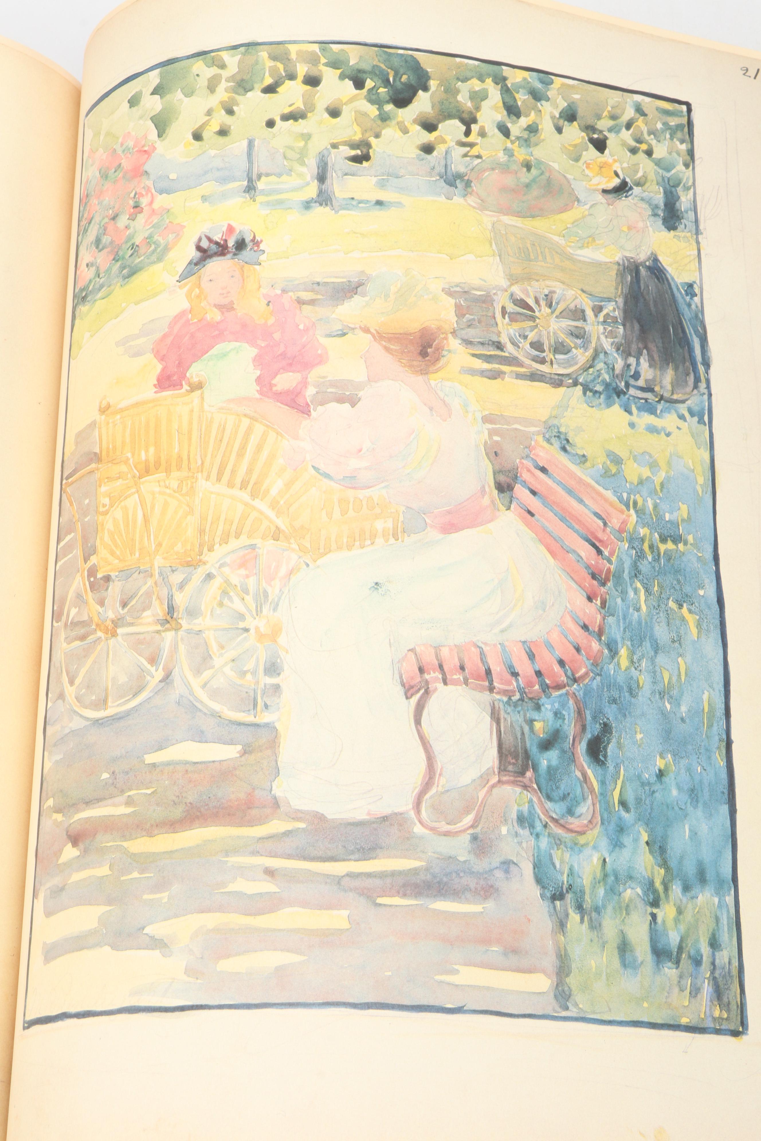 "Maurice Pendergast: Large Boston Public Gardens Sketchbook" Catalog and More