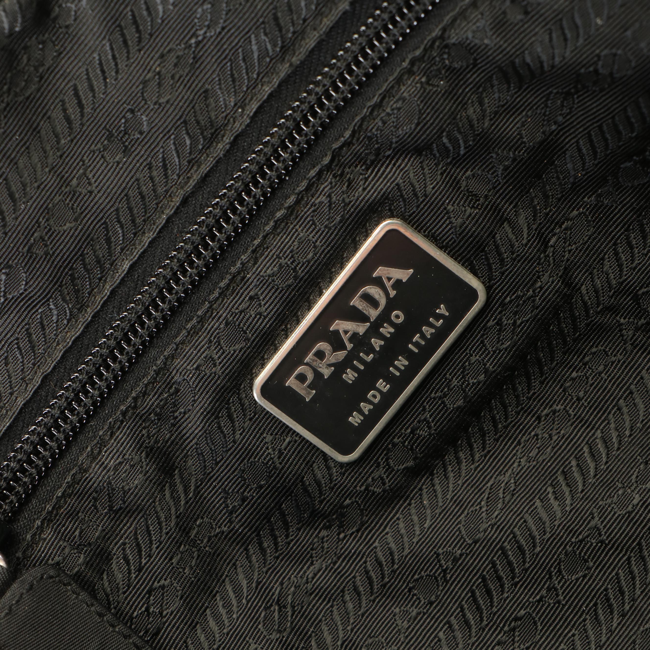 Prada Black Nylon Tessuto Tote Bag