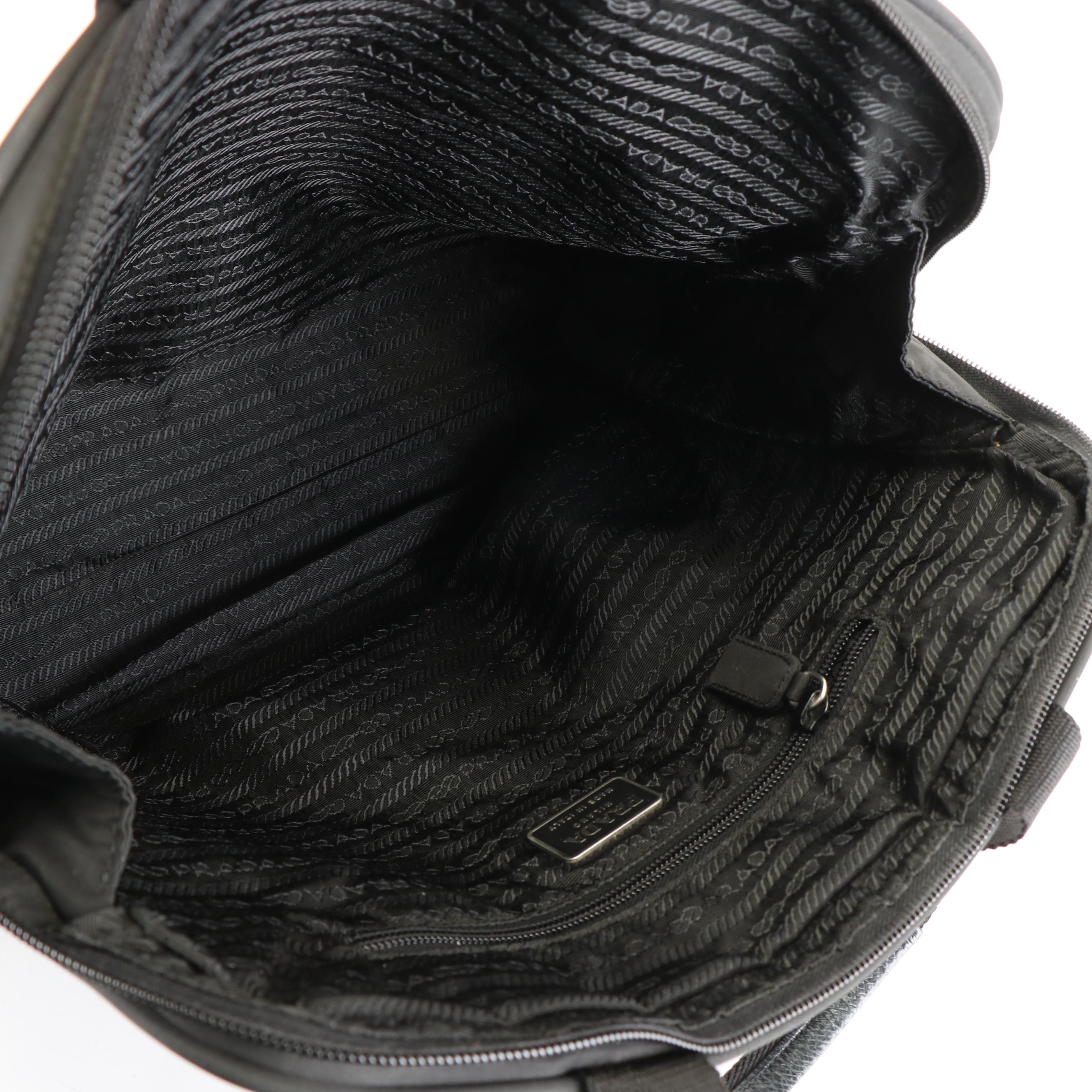 Prada Black Nylon Tessuto Tote Bag