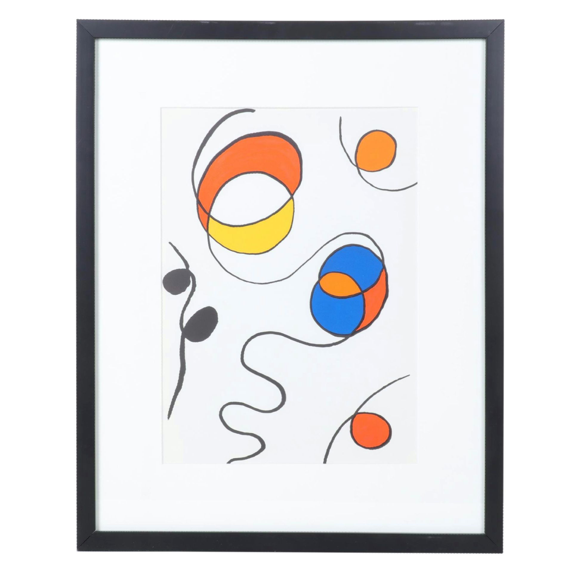 Alexander Calder Color Lithograph for "Derrière le Miroir," 1968