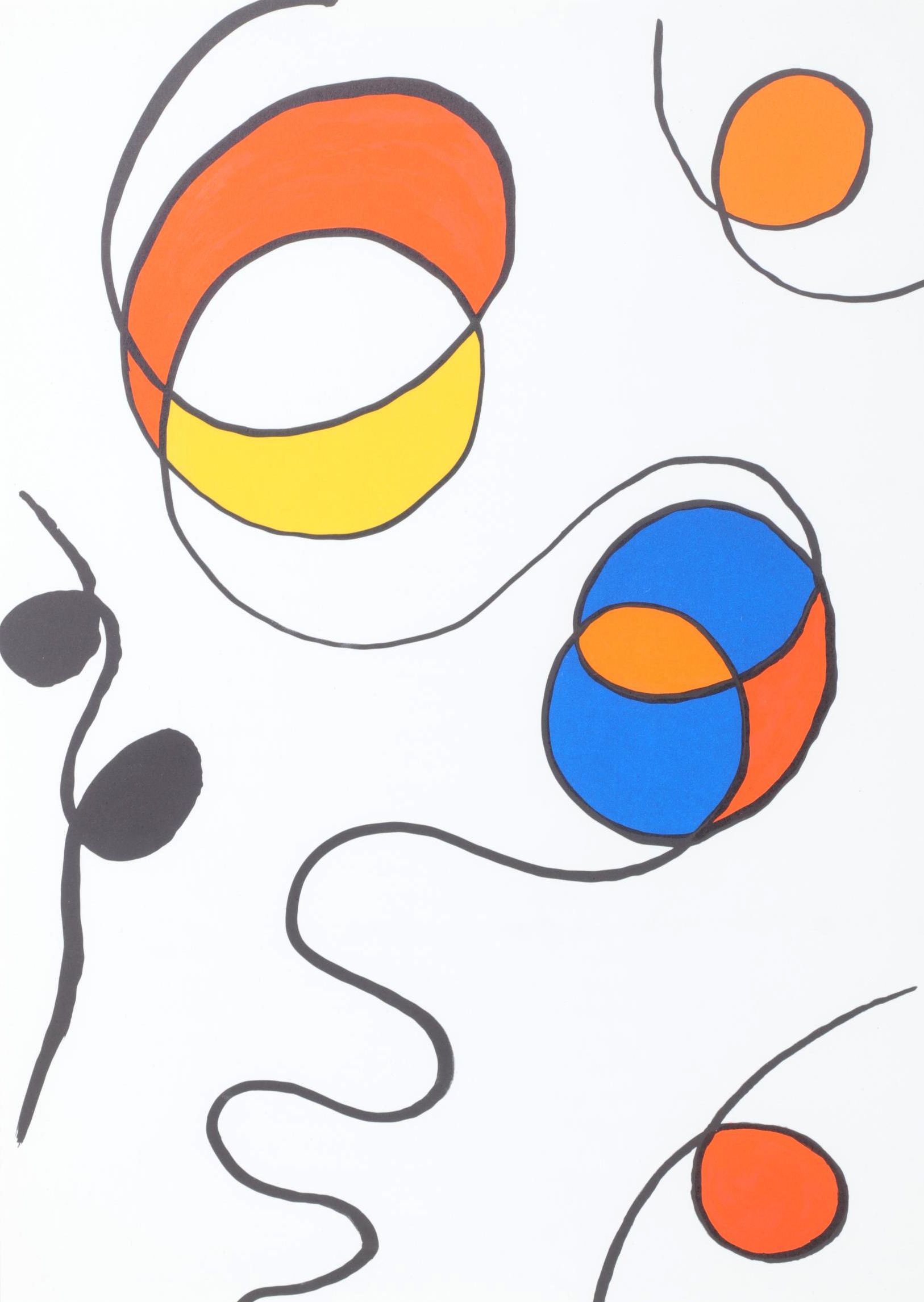 Alexander Calder Color Lithograph for "Derrière le Miroir," 1968