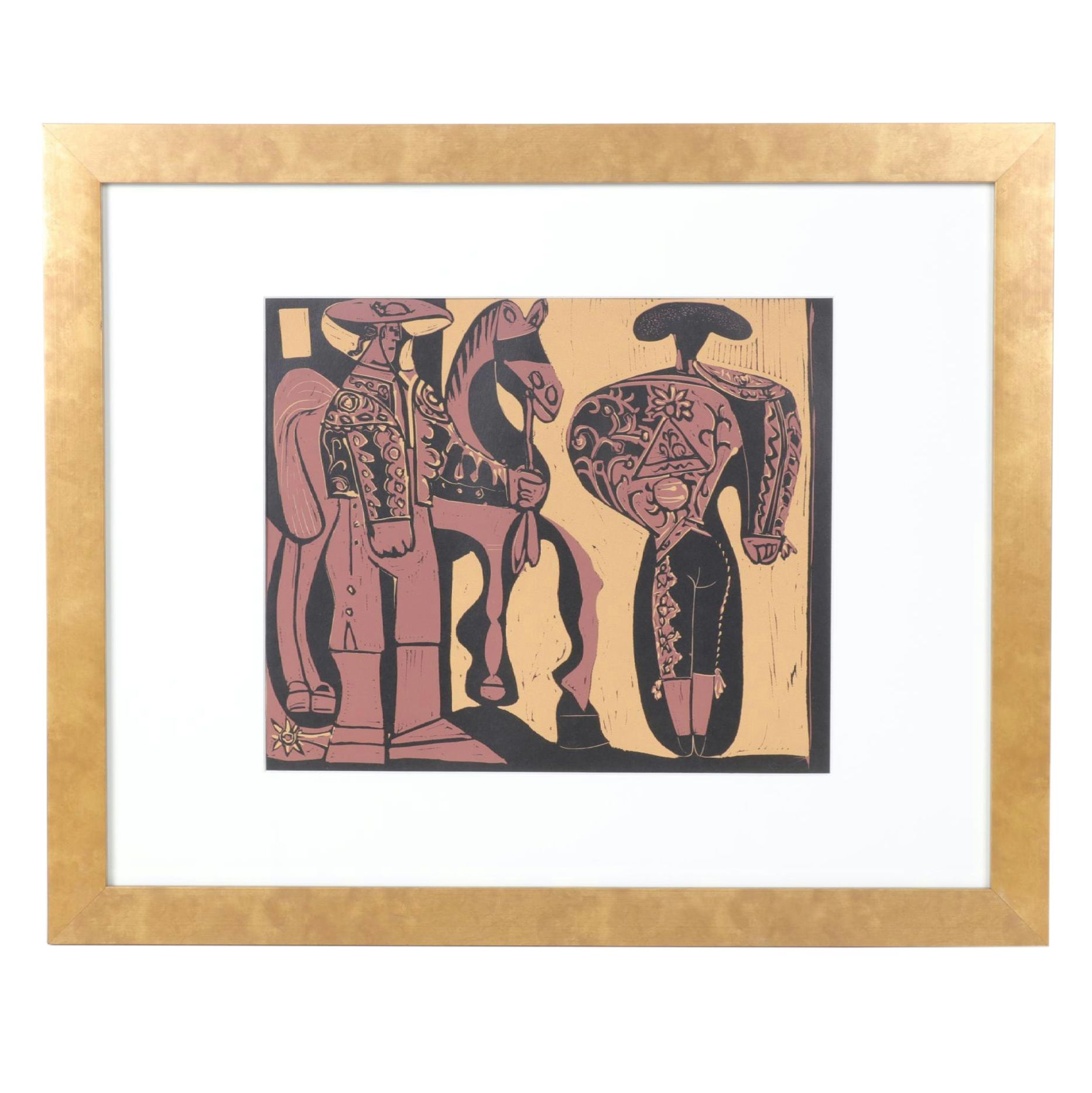 Pablo Picasso Linocut "Picador & Matador," 1962