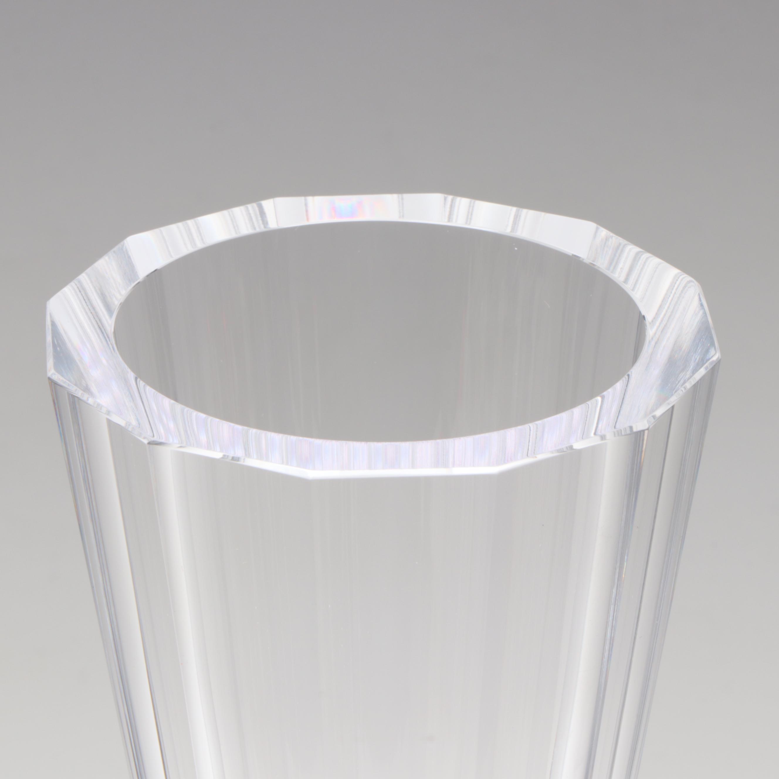 Jan Mares for Moser "His Majesty" Alexandrite and Clear Art Glass Vase