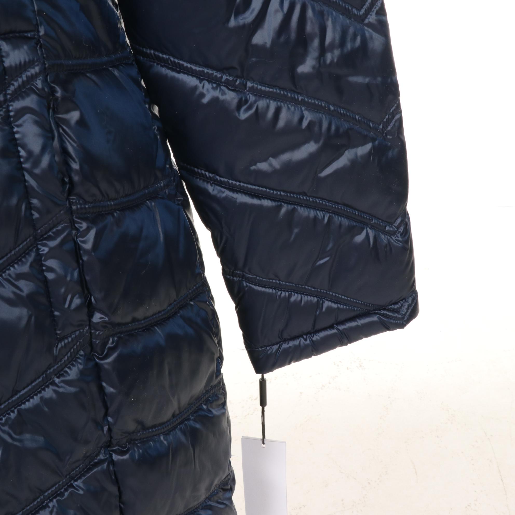 Calvin Klein Navy Blue Packable Quilted Down Puffer Jacket