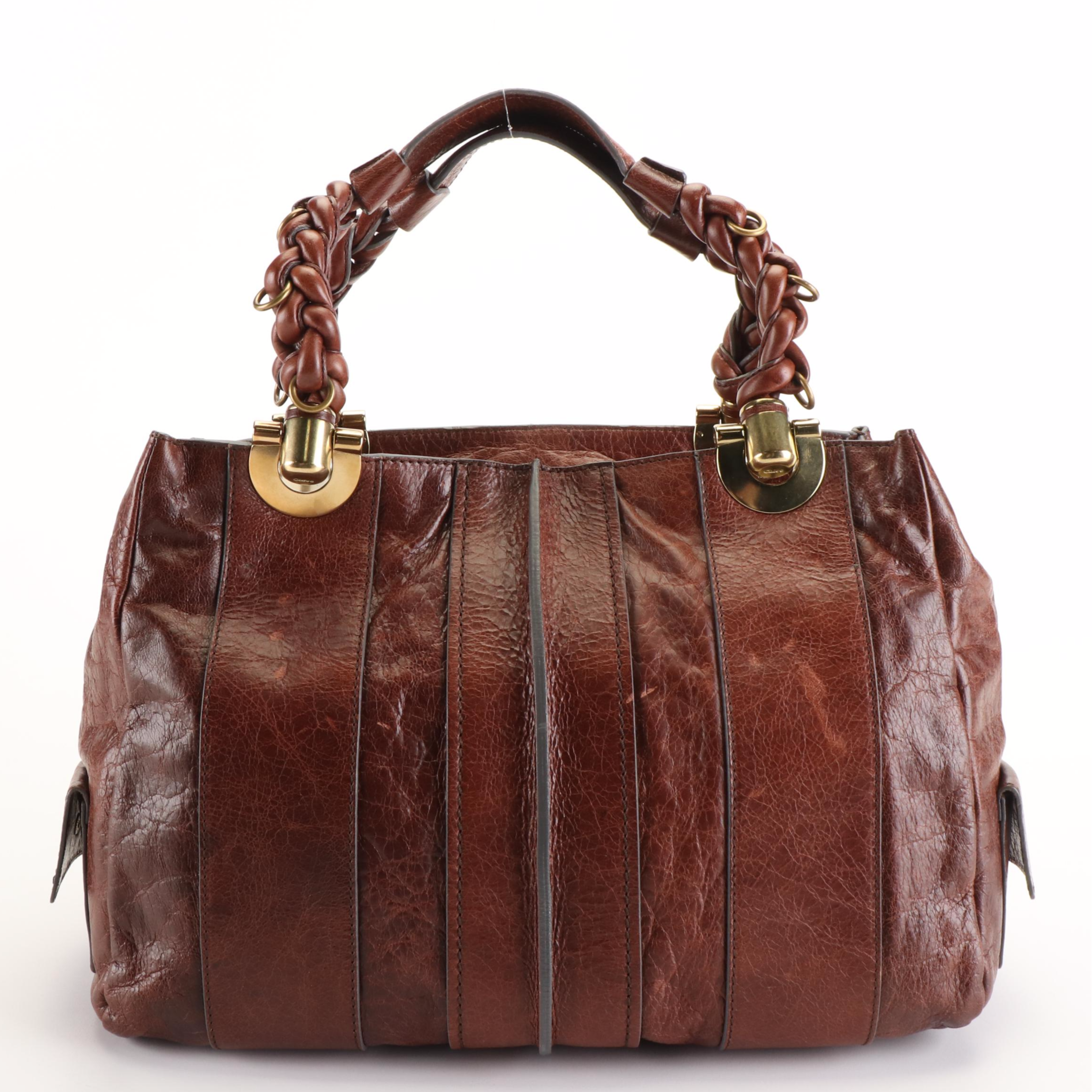 Chloe Leather Heloise Hobo Tote Bag