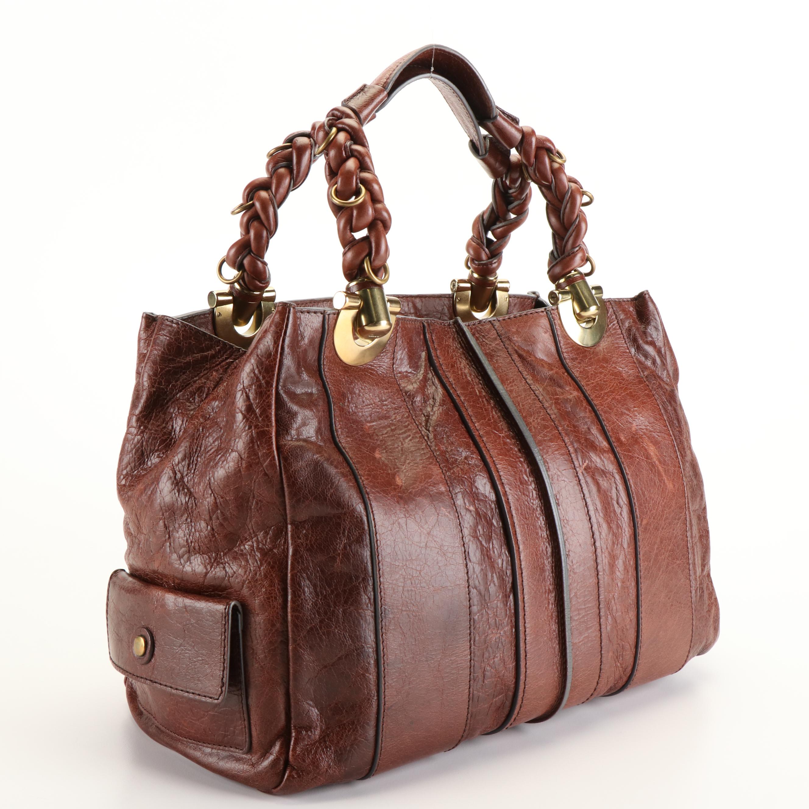 Chloe Leather Heloise Hobo Tote Bag