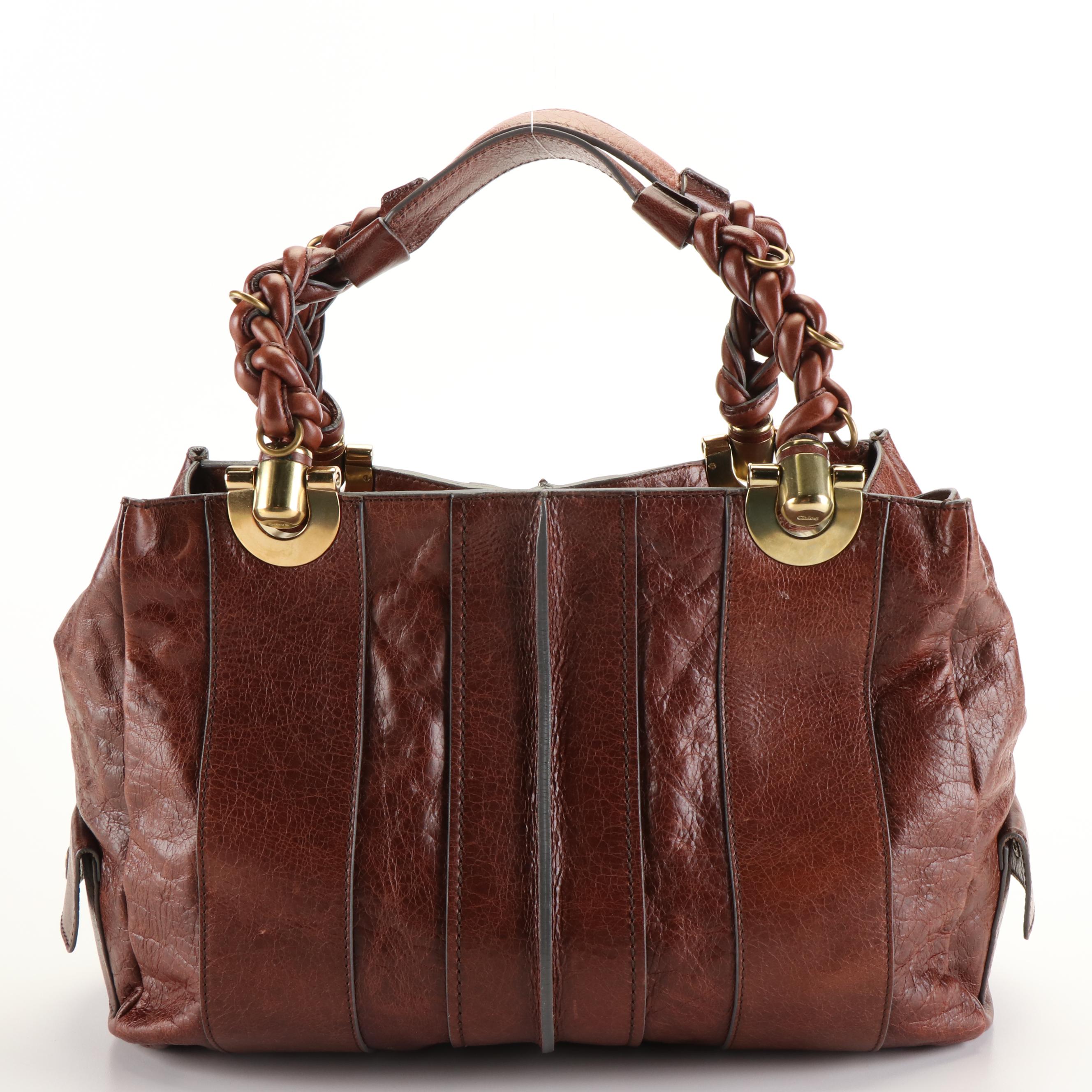 Chloe Leather Heloise Hobo Tote Bag